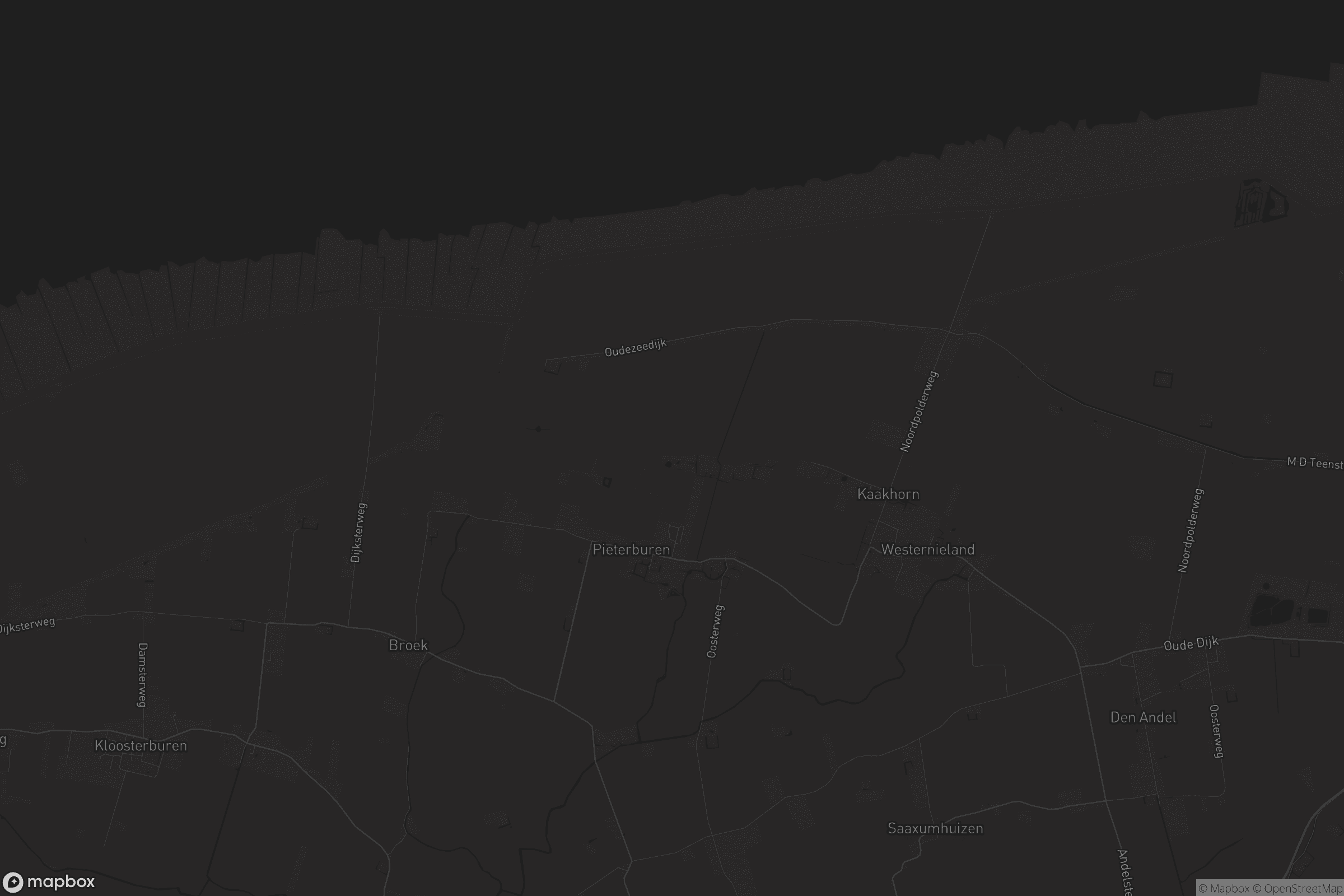 Kaart van Pieterburen