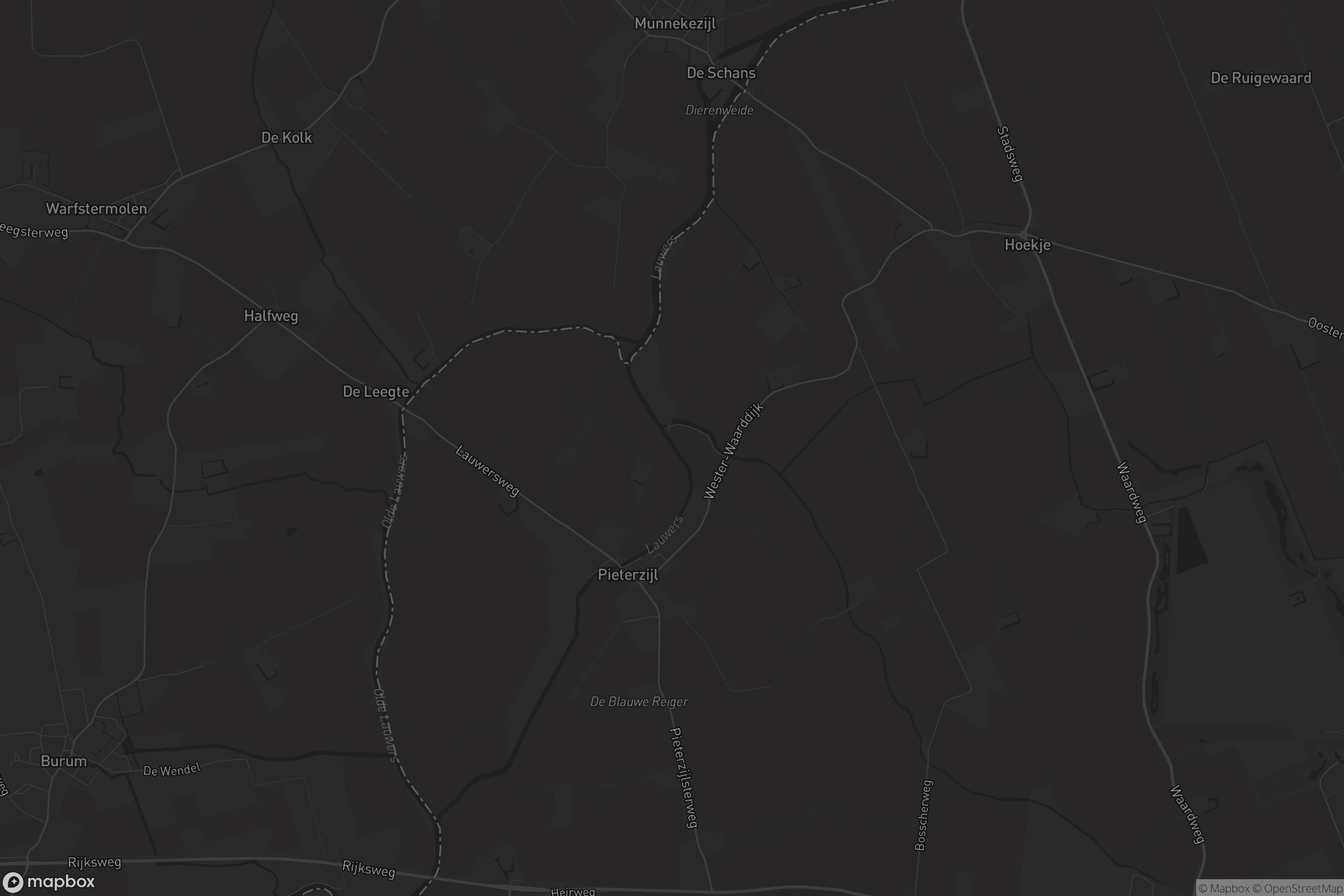 Kaart van Pieterzijl