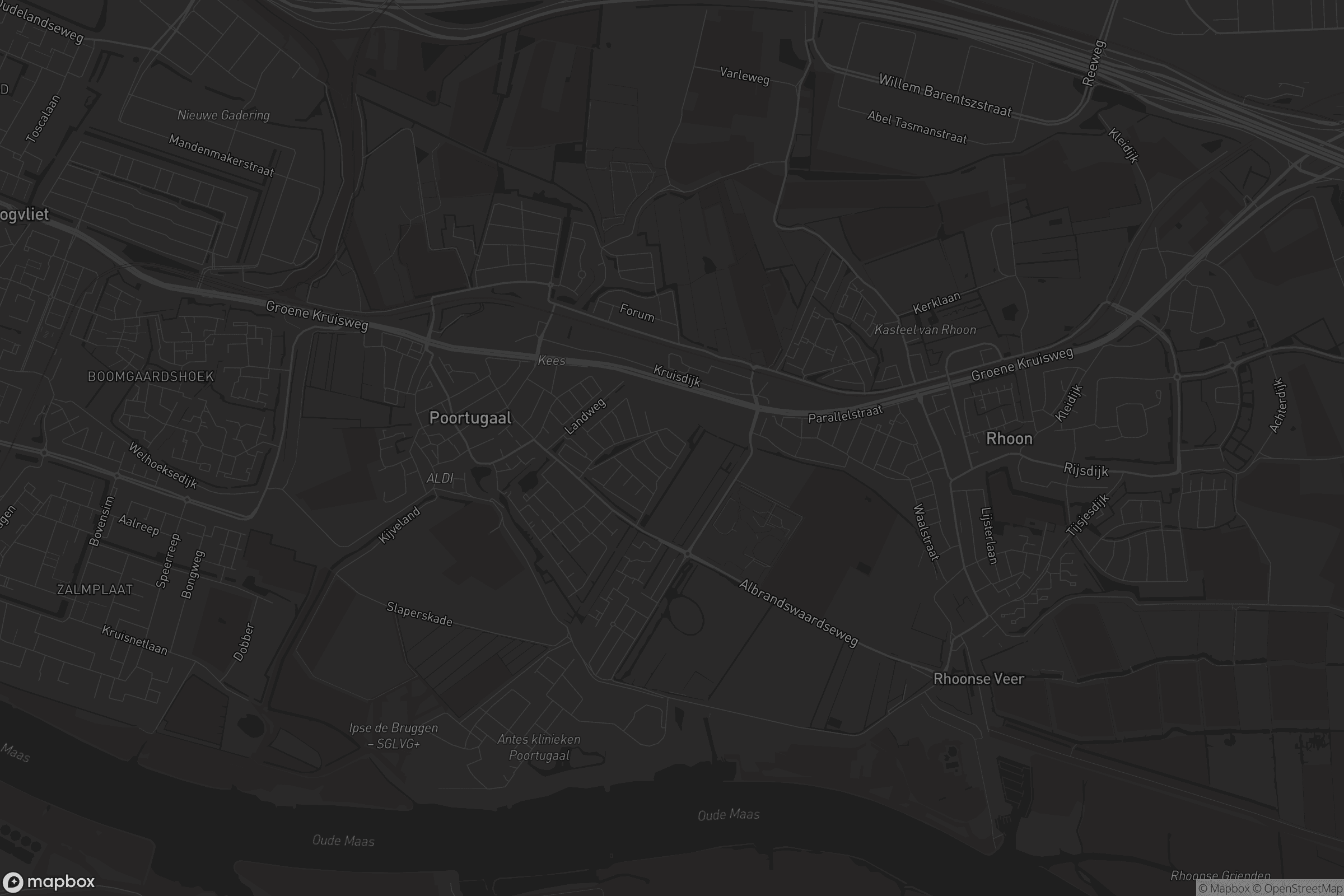 Kaart van Poortugaal