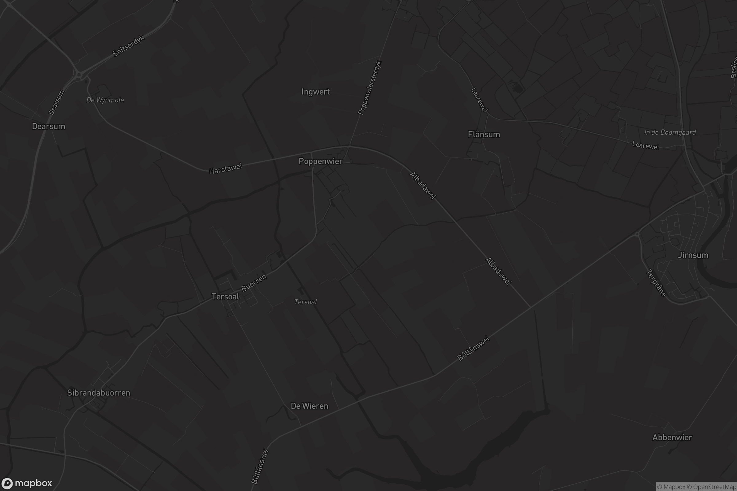 Kaart van Poppenwier