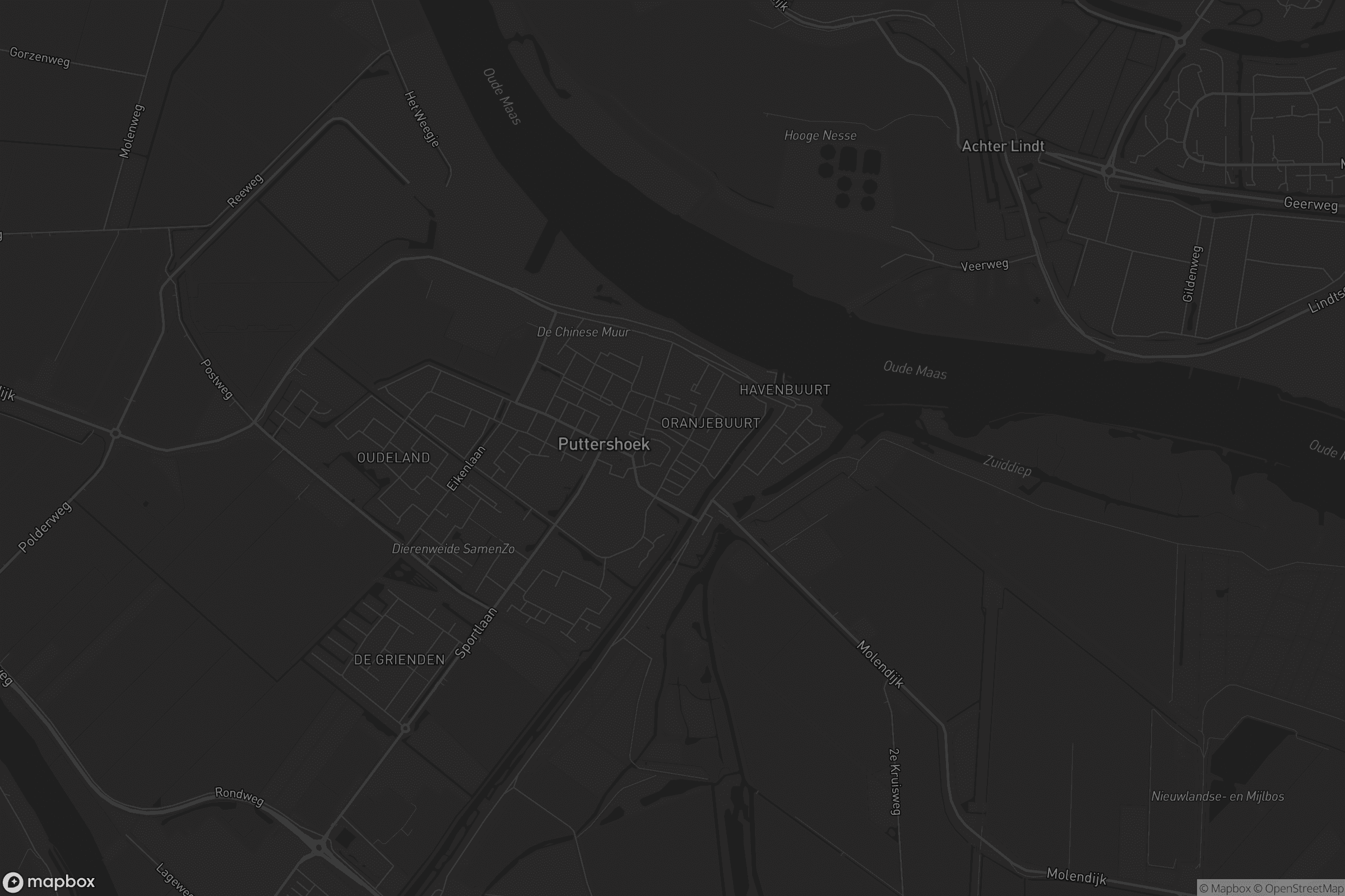 Kaart van Puttershoek