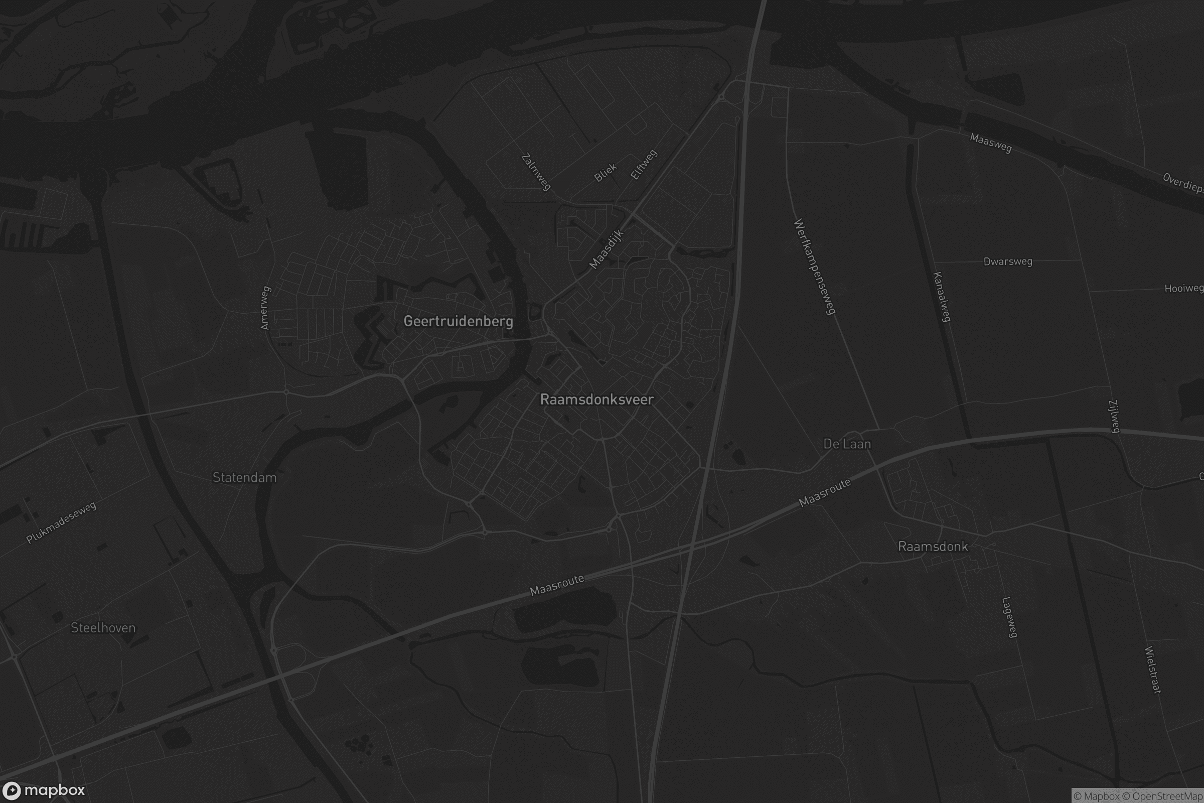 Kaart van Raamsdonksveer