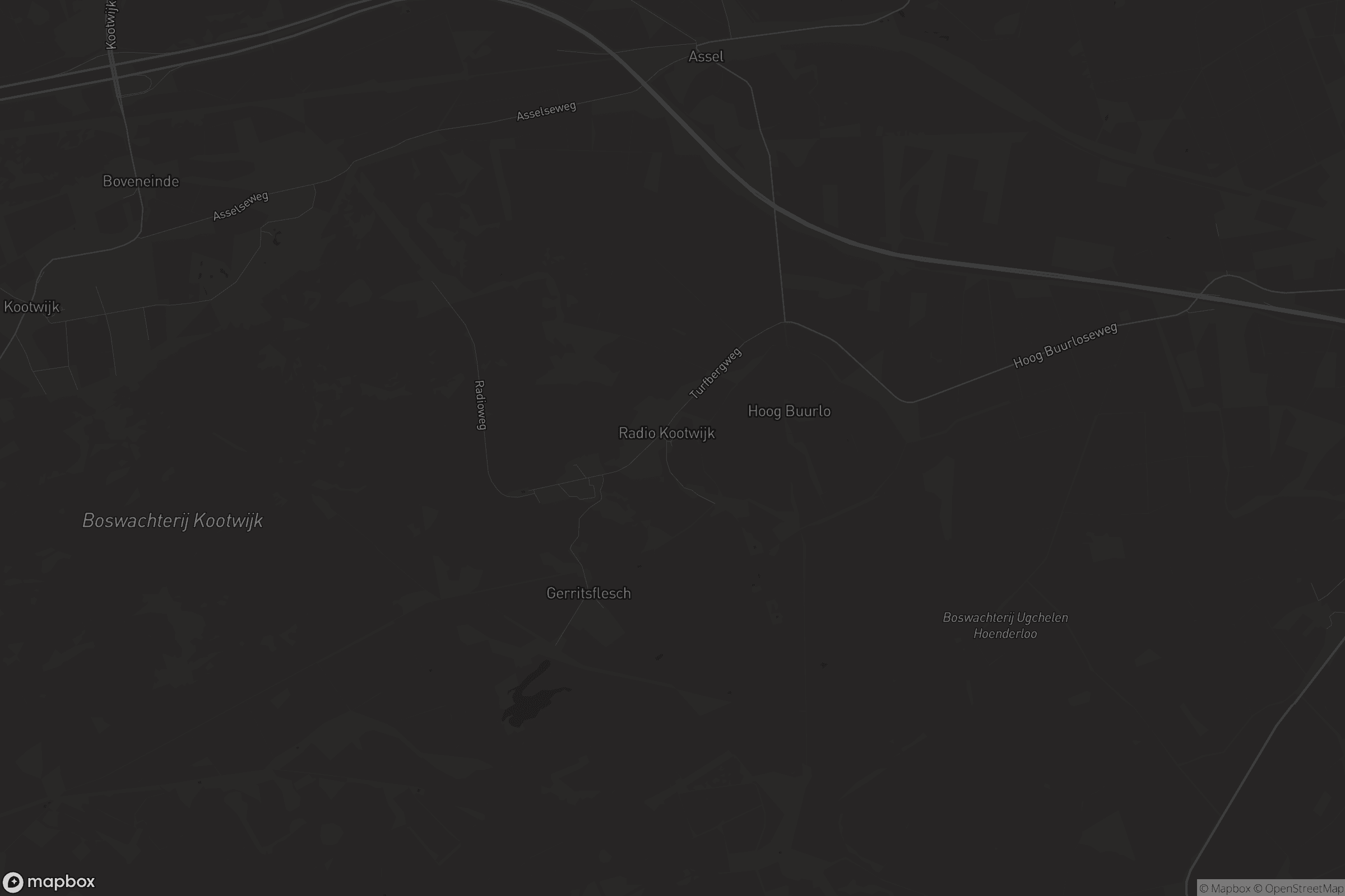 Kaart van Radio Kootwijk