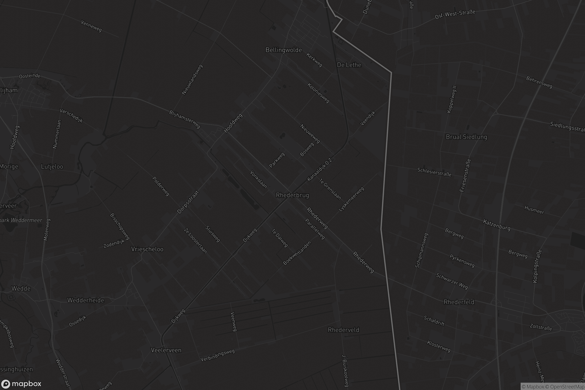 Kaart van Rhederbrug