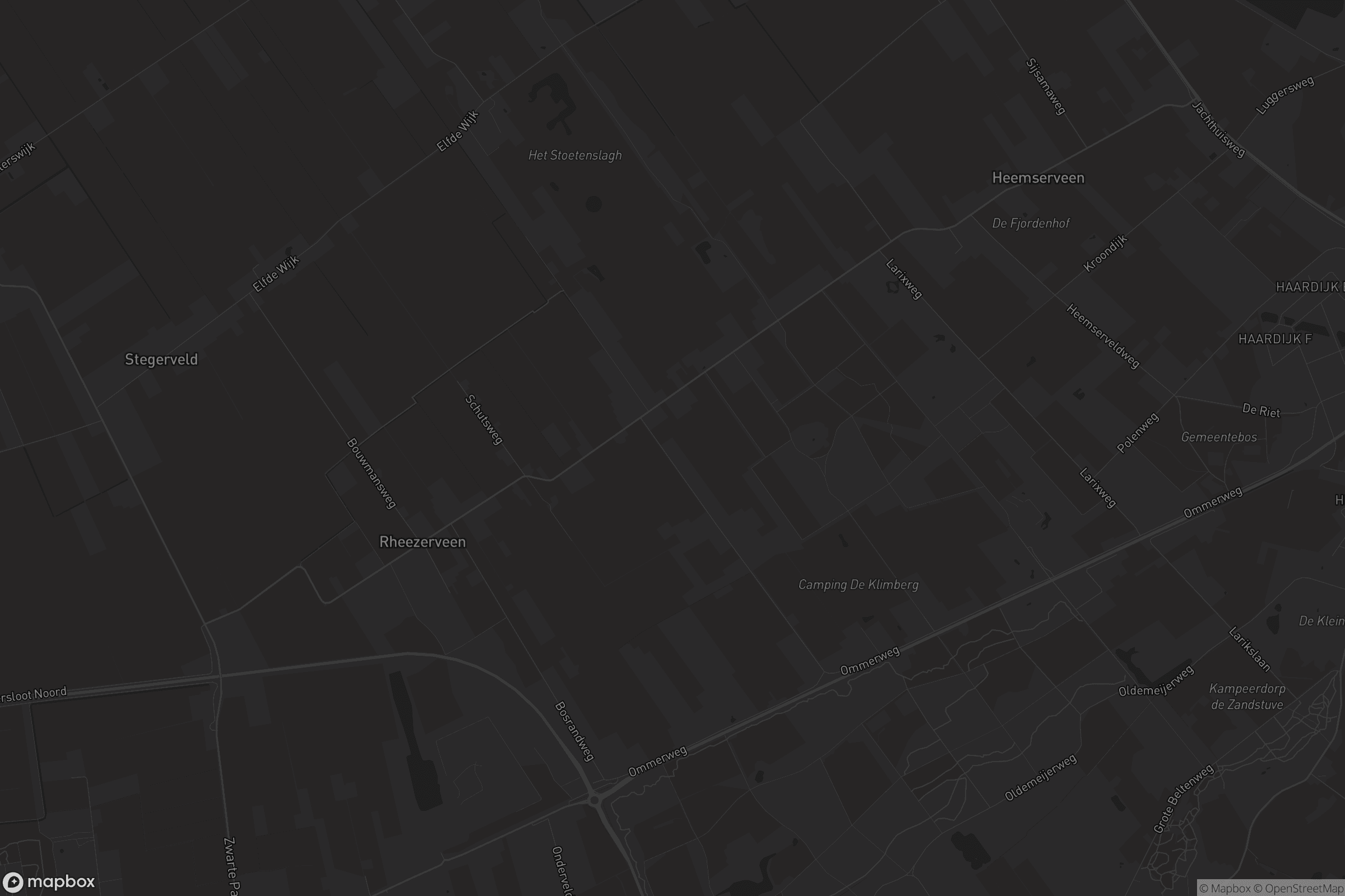 Kaart van Rheezerveen