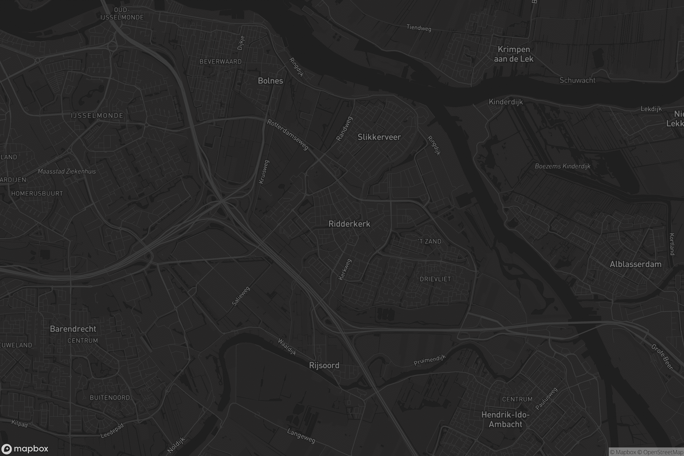 Kaart van Ridderkerk