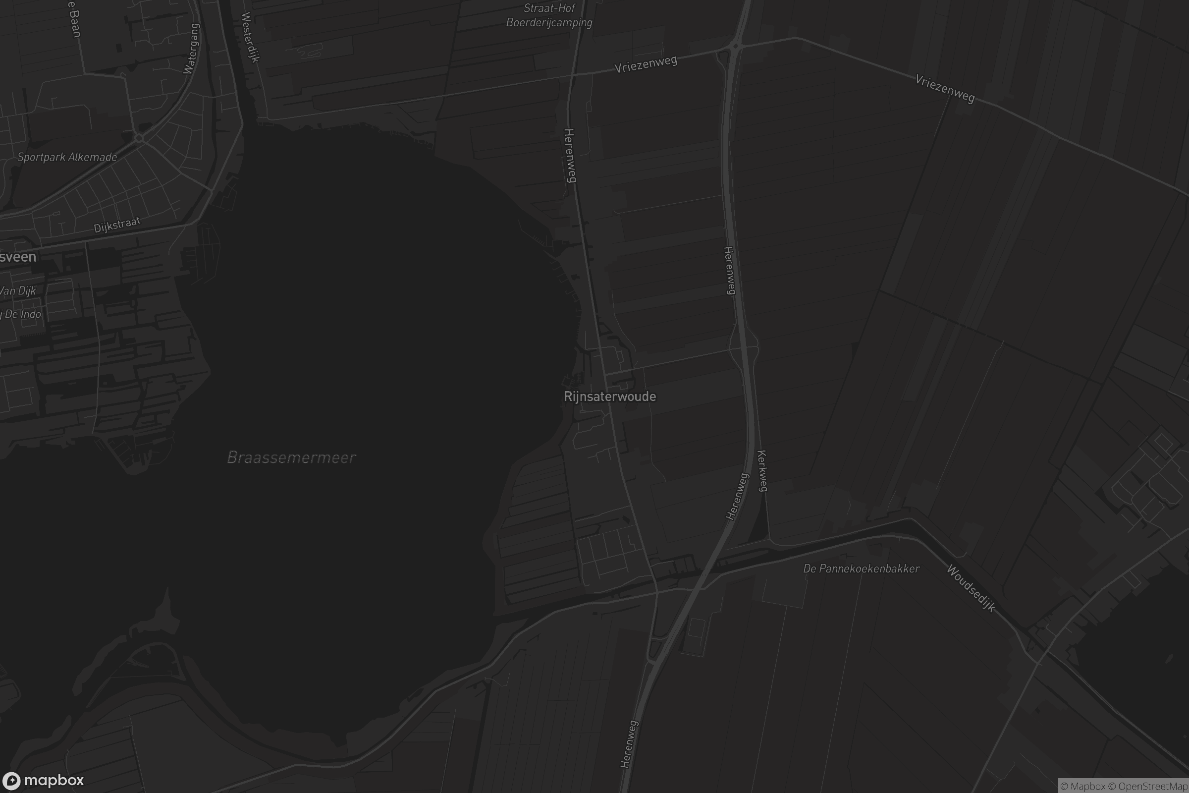 Kaart van Rijnsaterwoude