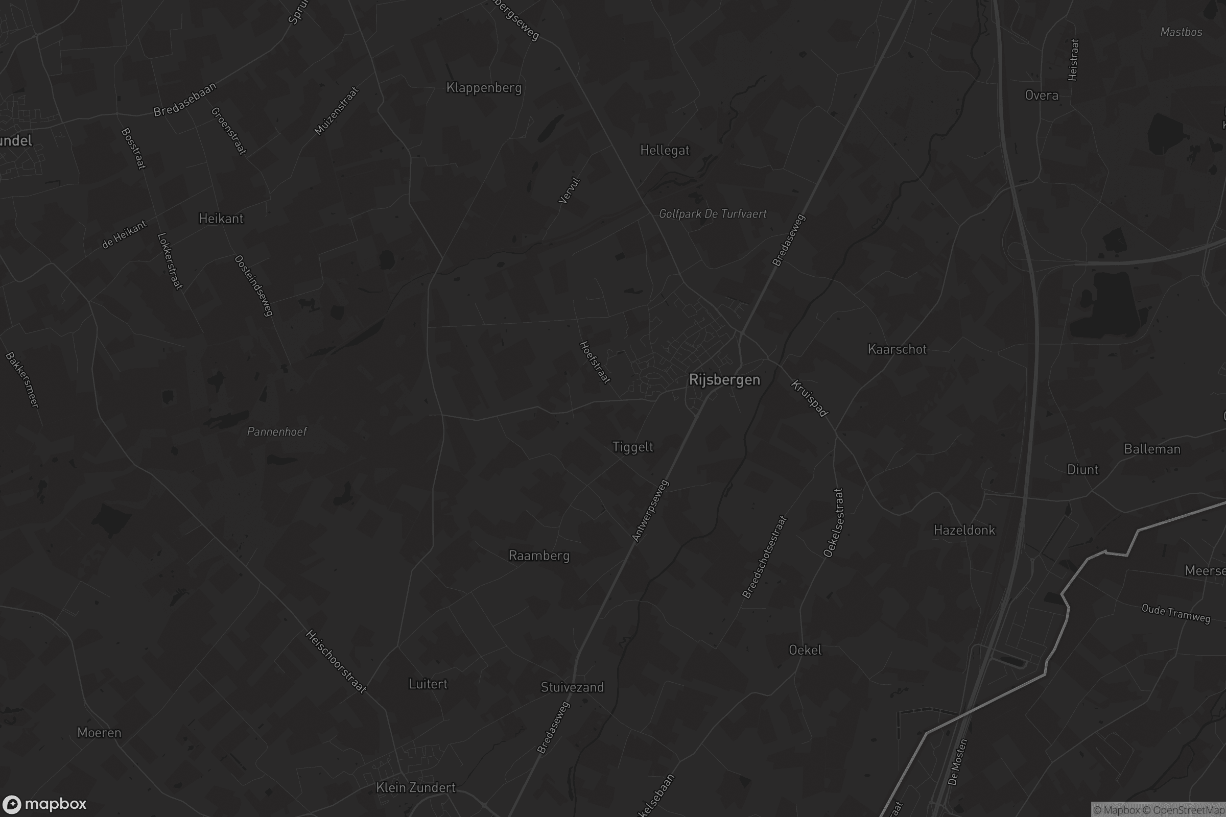 Kaart van Rijsbergen