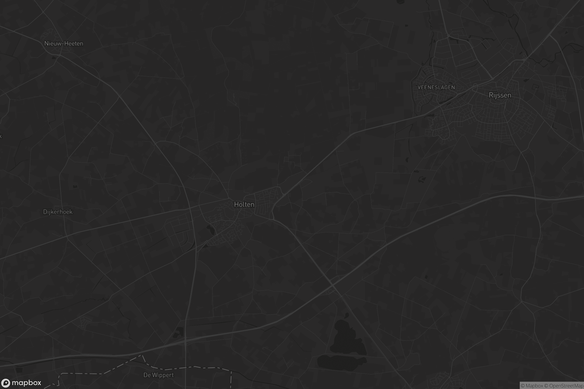 Kaart van Rijssen-Holten