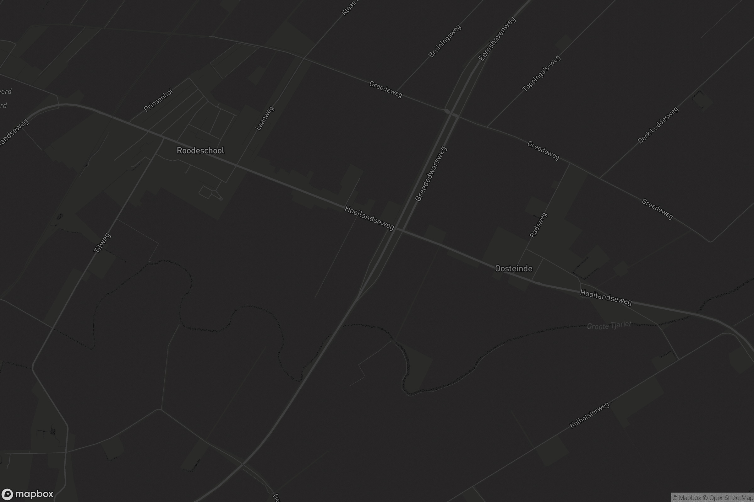 Kaart van Roodeschool