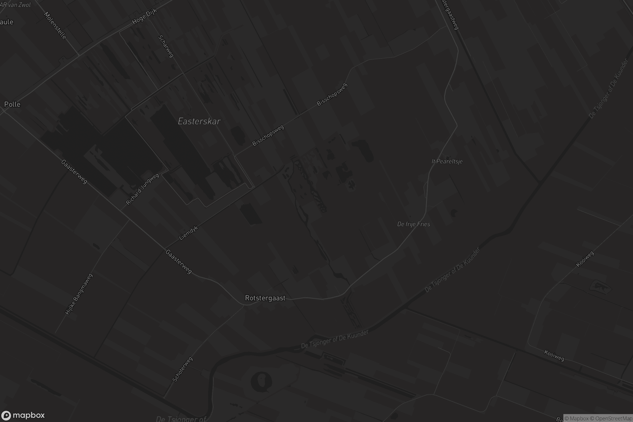 Kaart van Rotstergaast