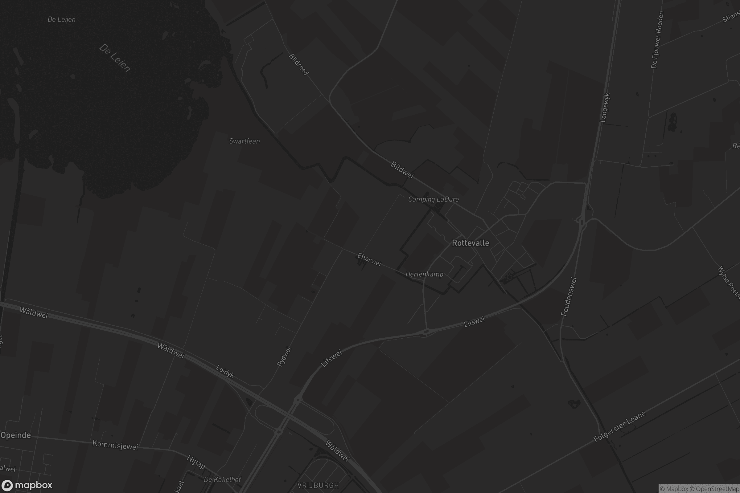 Kaart van Rottevalle