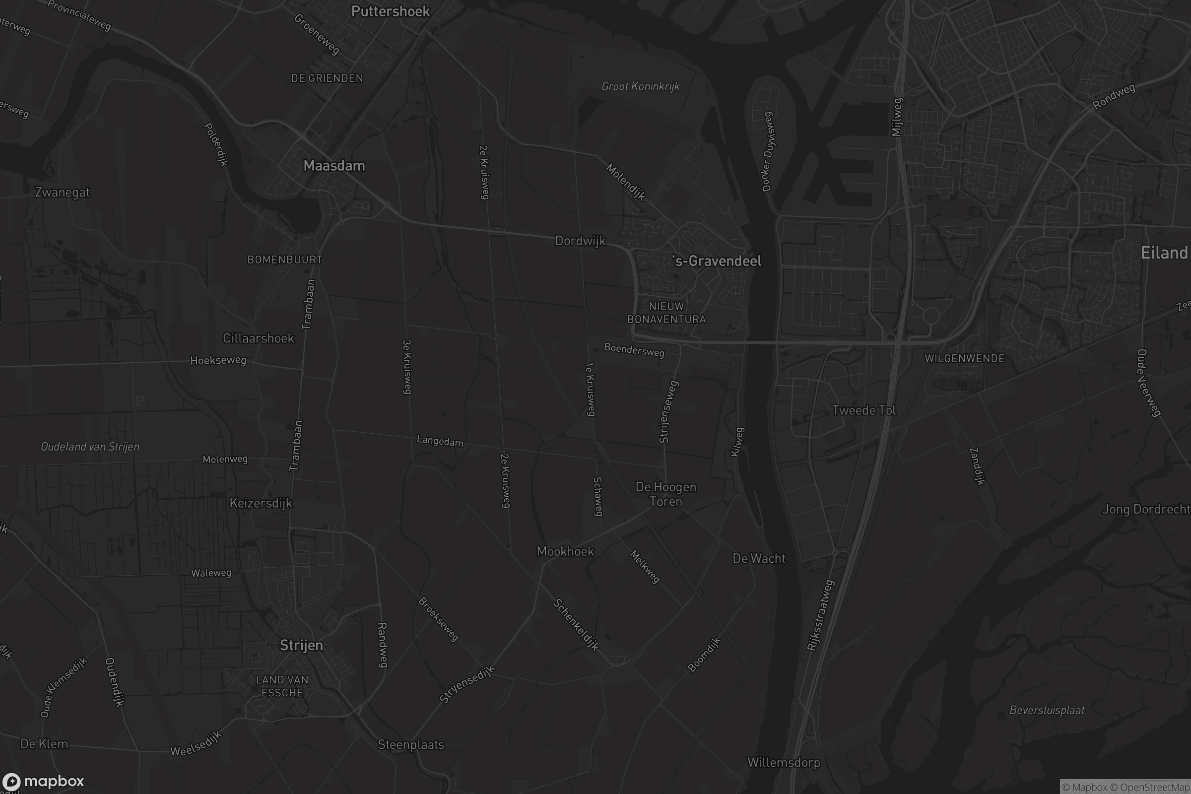 Kaart van 's-Gravendeel