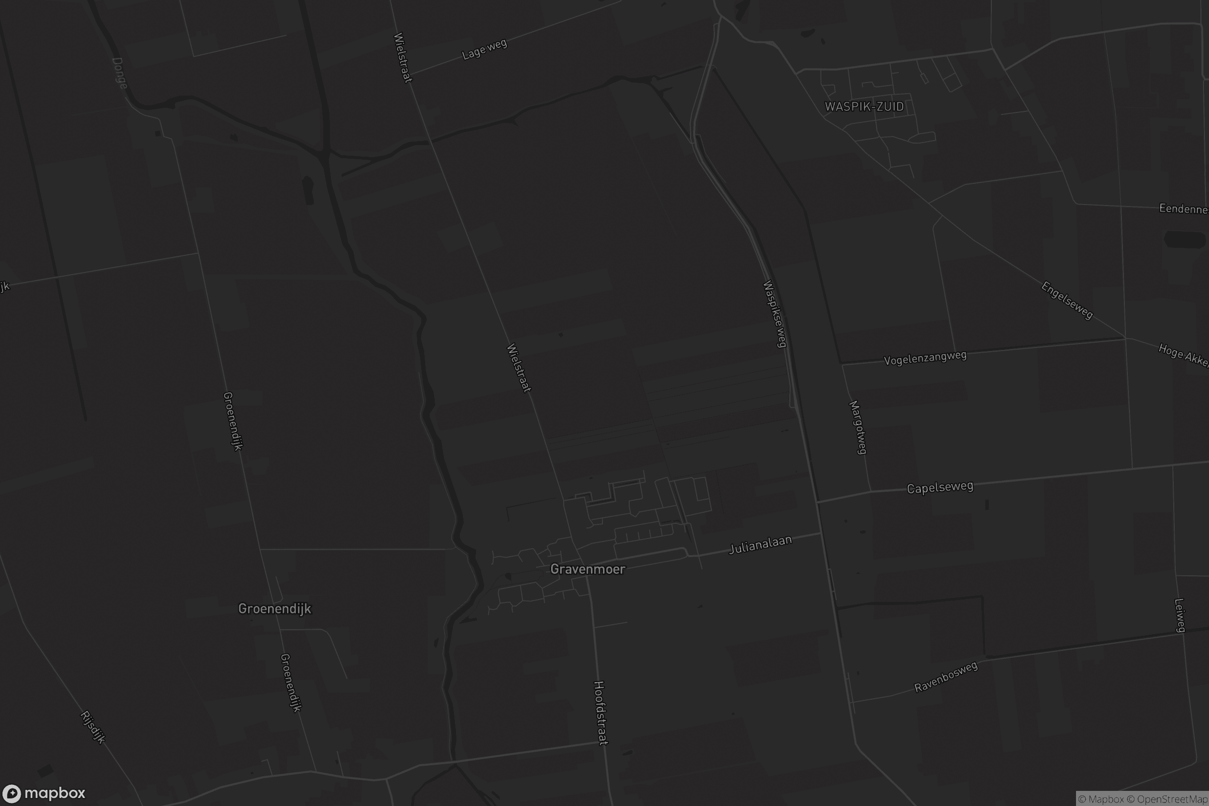 Kaart van 's Gravenmoer