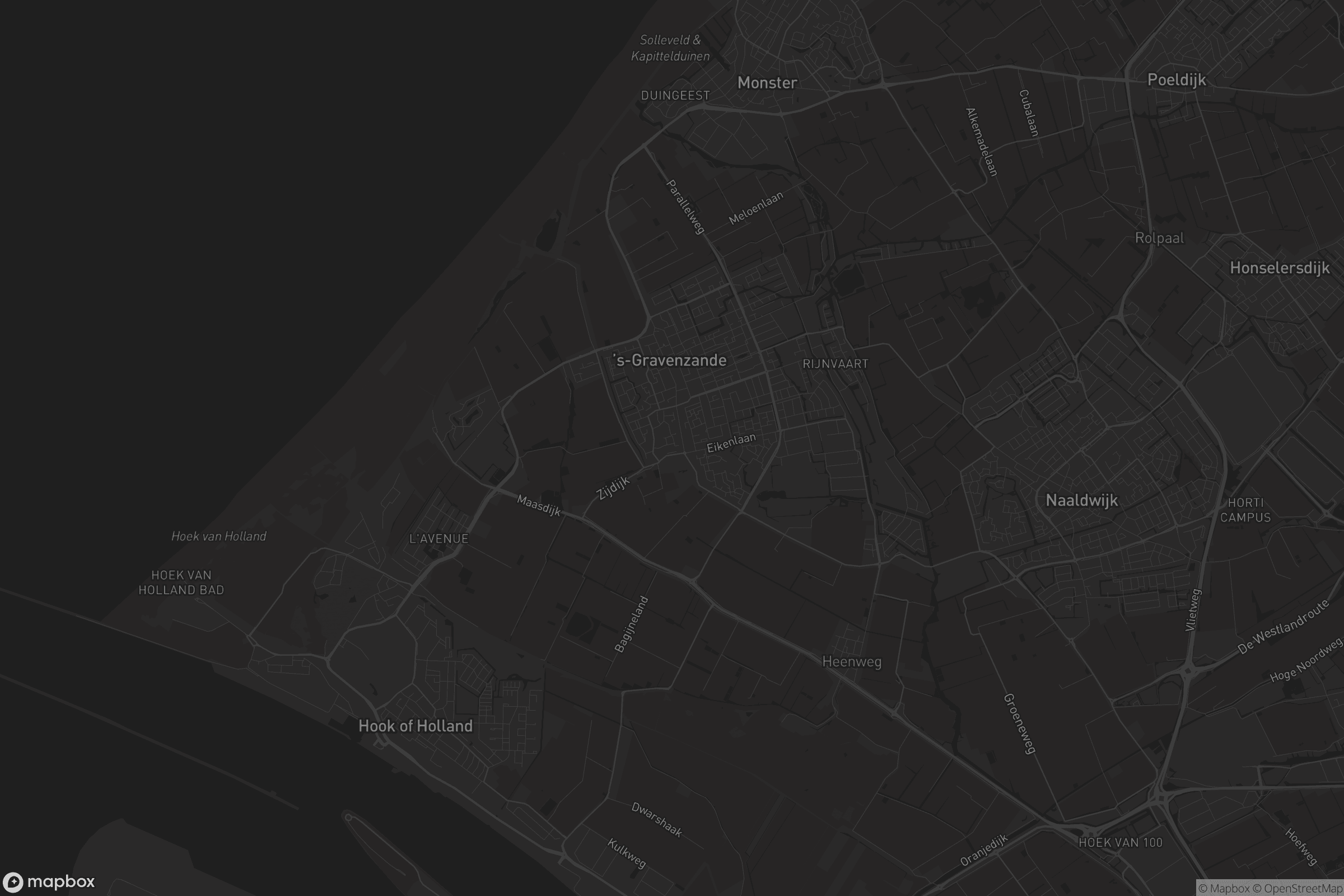 Kaart van 's-Gravenzande