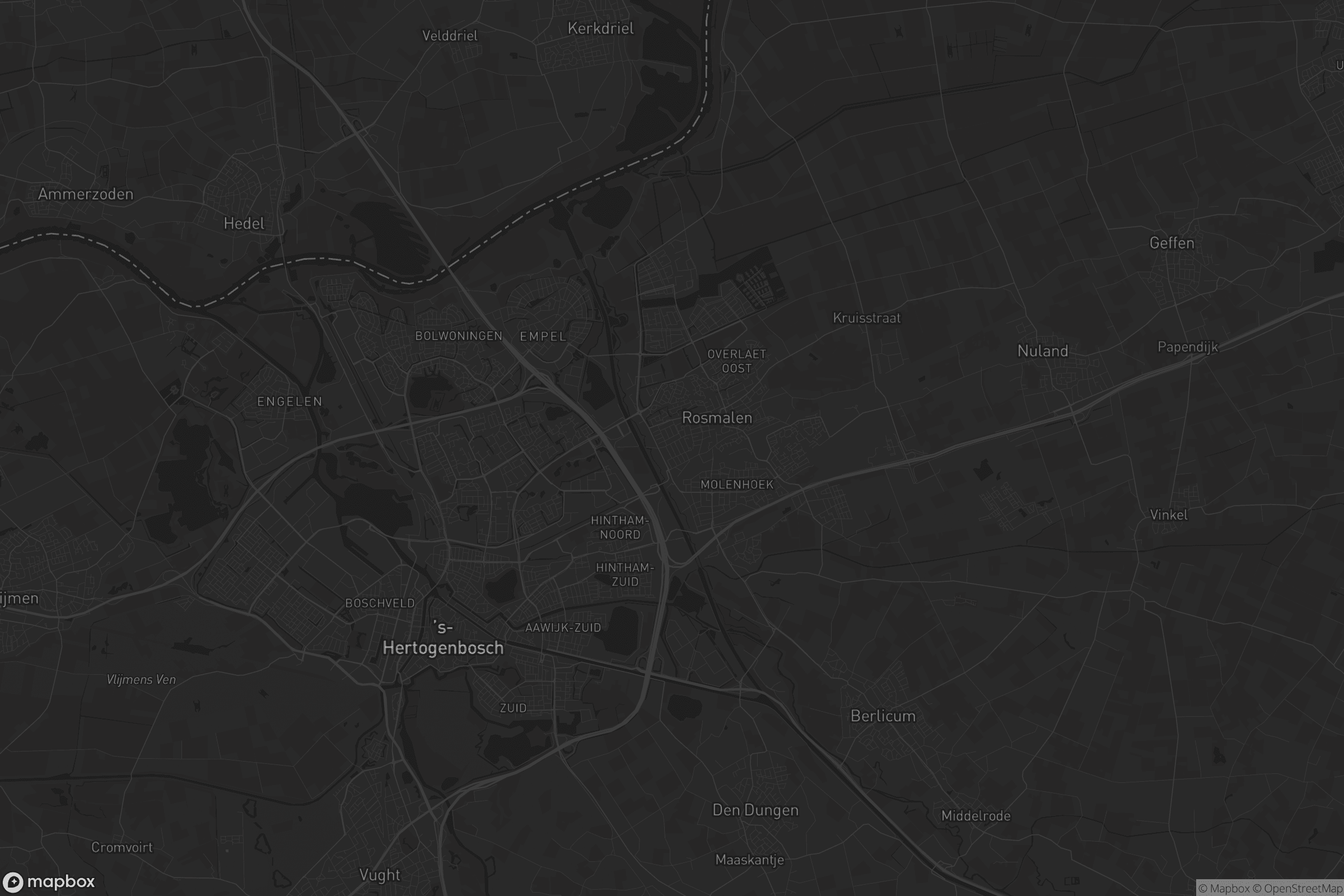 Kaart van 's-Hertogenbosch