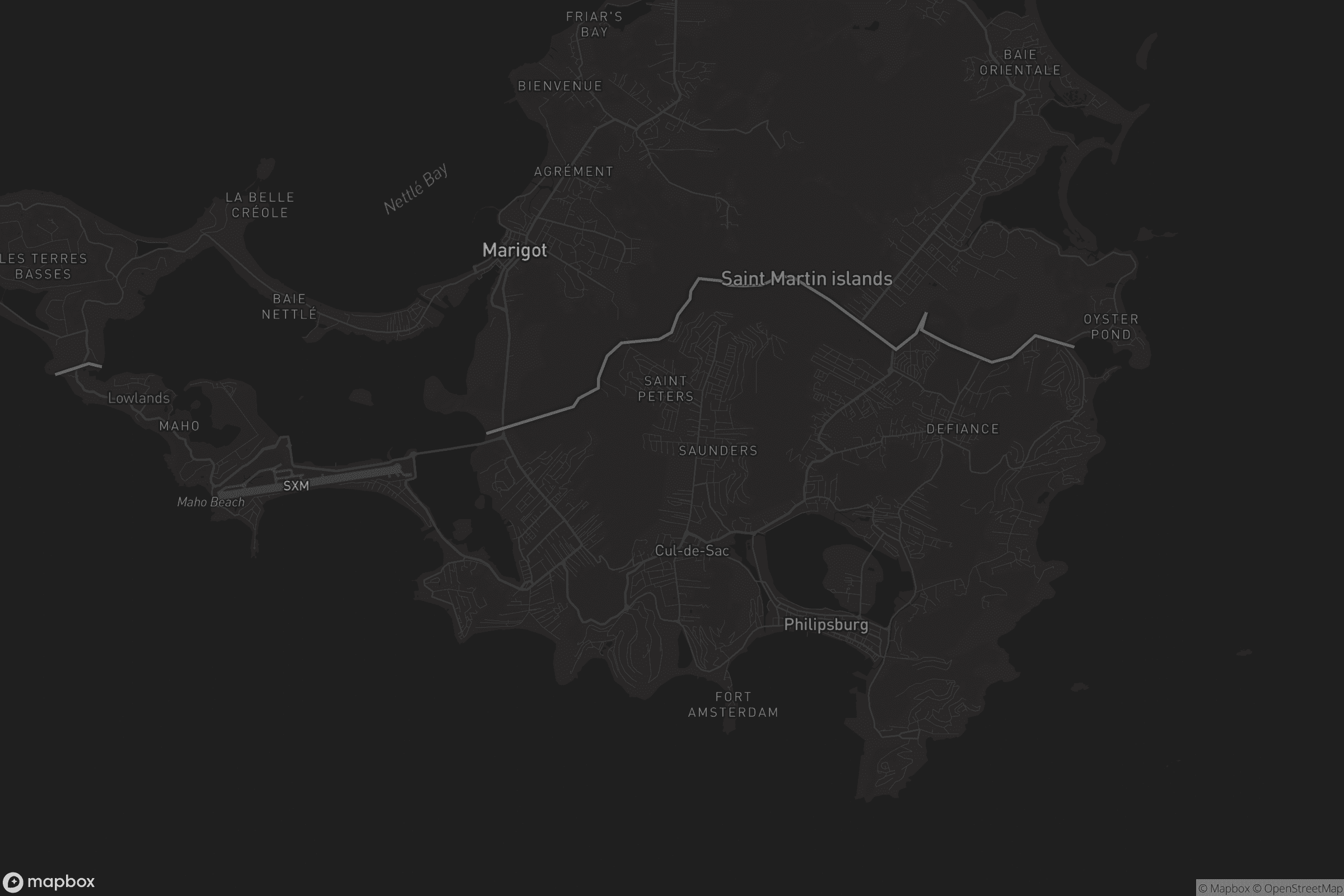 Kaart van Saint John's Estate