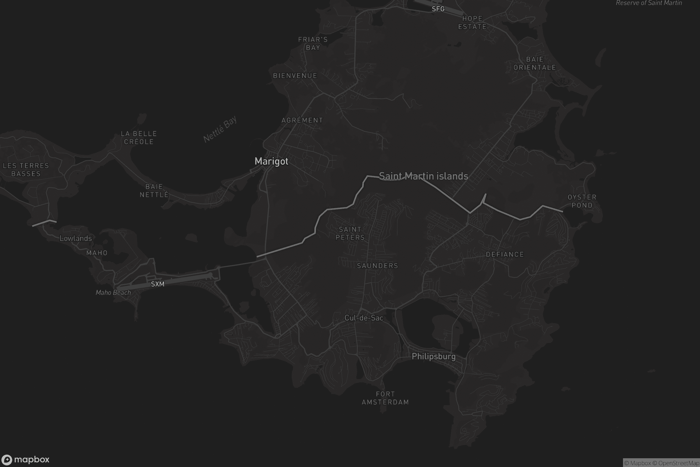 Kaart van Saint Peters