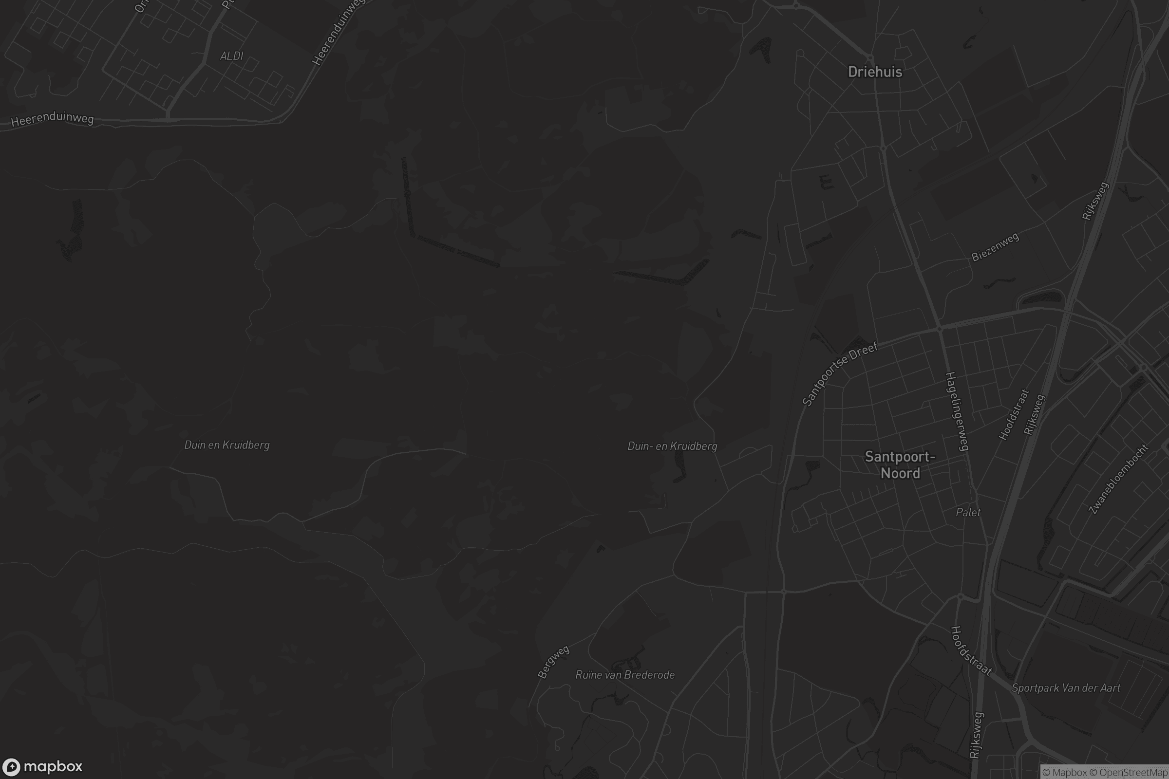 Kaart van Santpoort-Noord