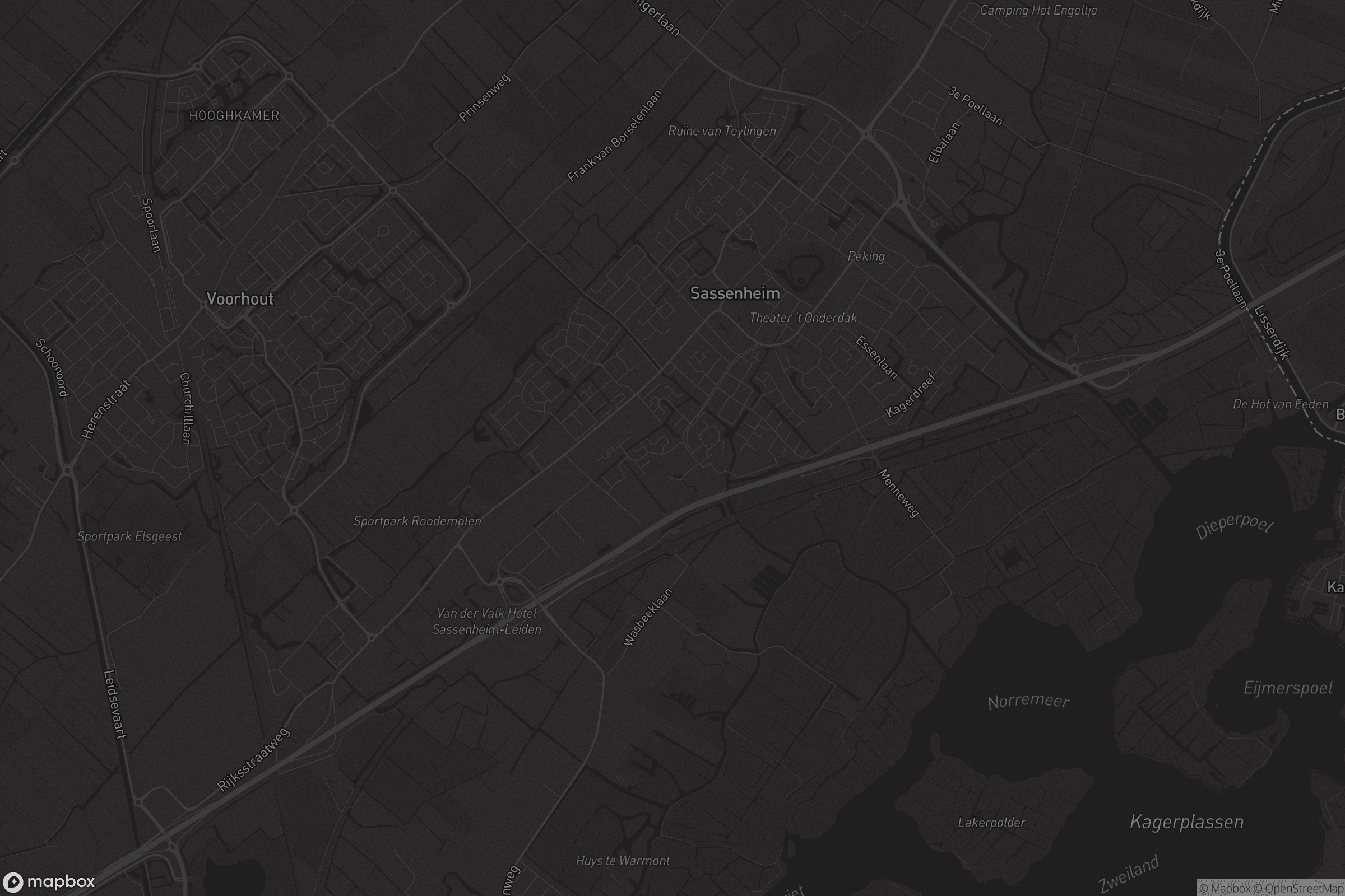 Kaart van Sassenheim