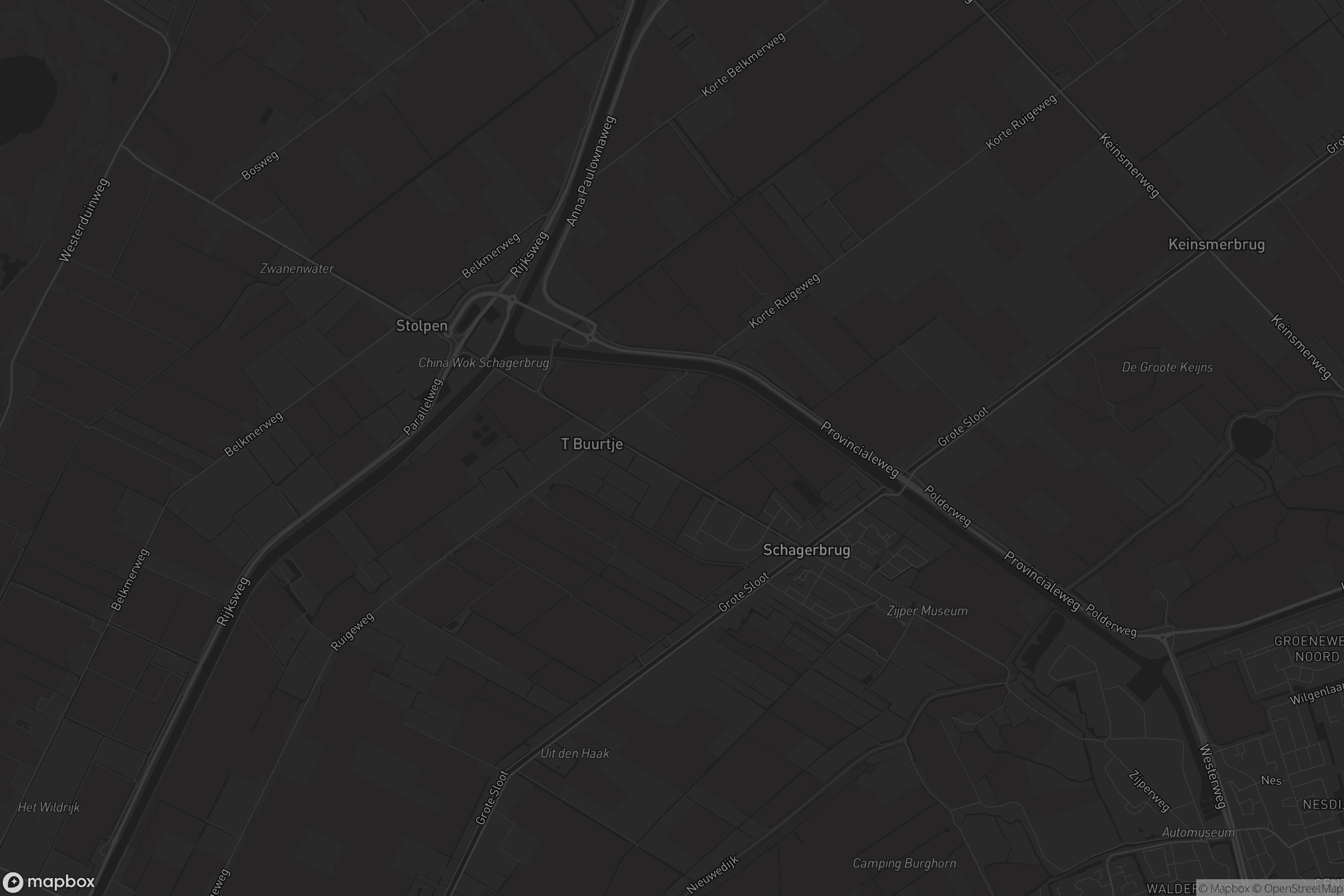 Kaart van Schagerbrug