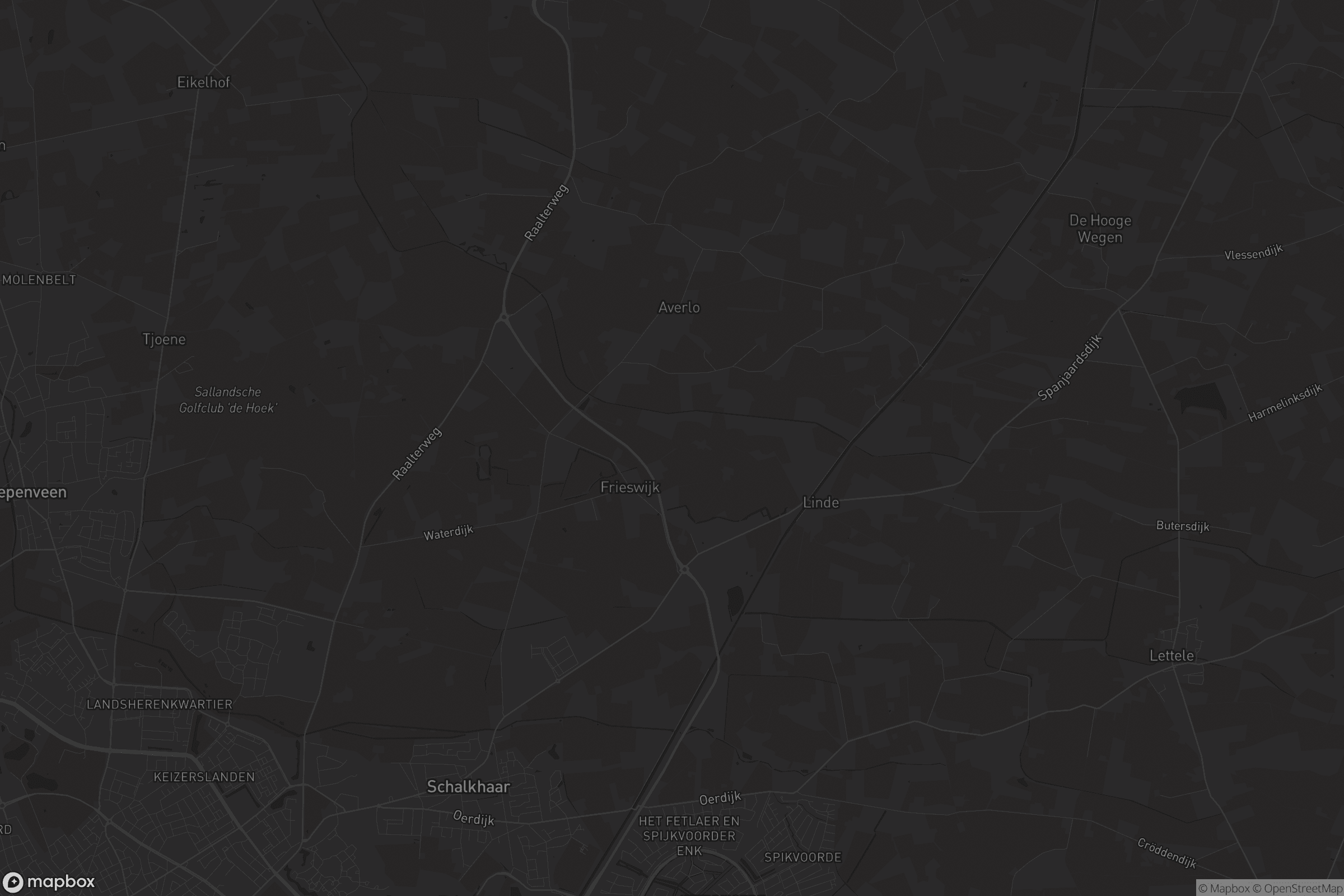 Kaart van Schalkhaar