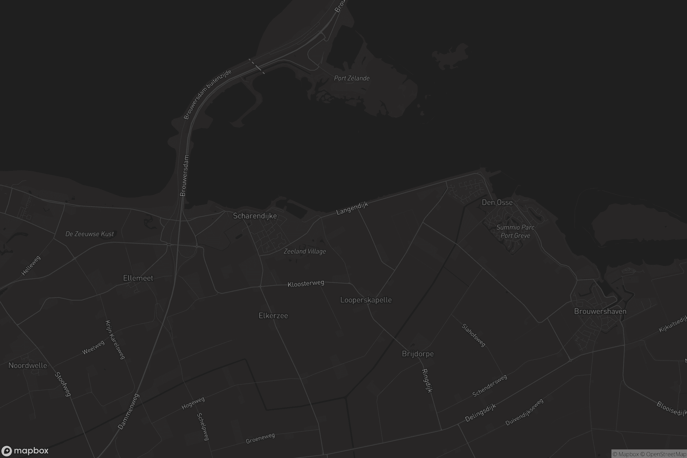 Kaart van Scharendijke