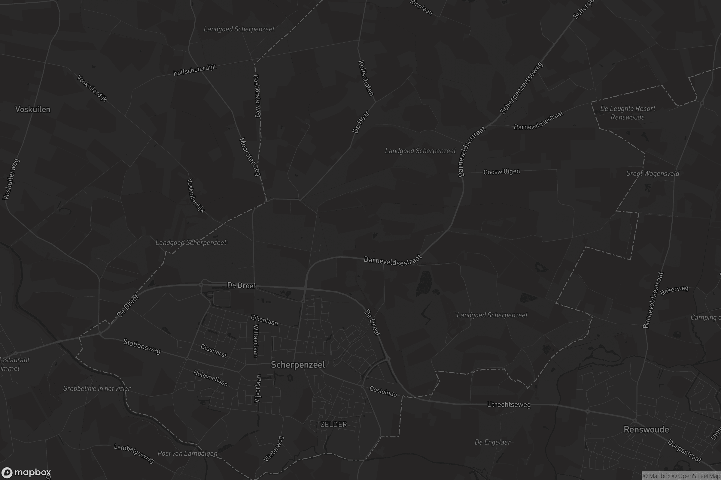 Kaart van Scherpenzeel