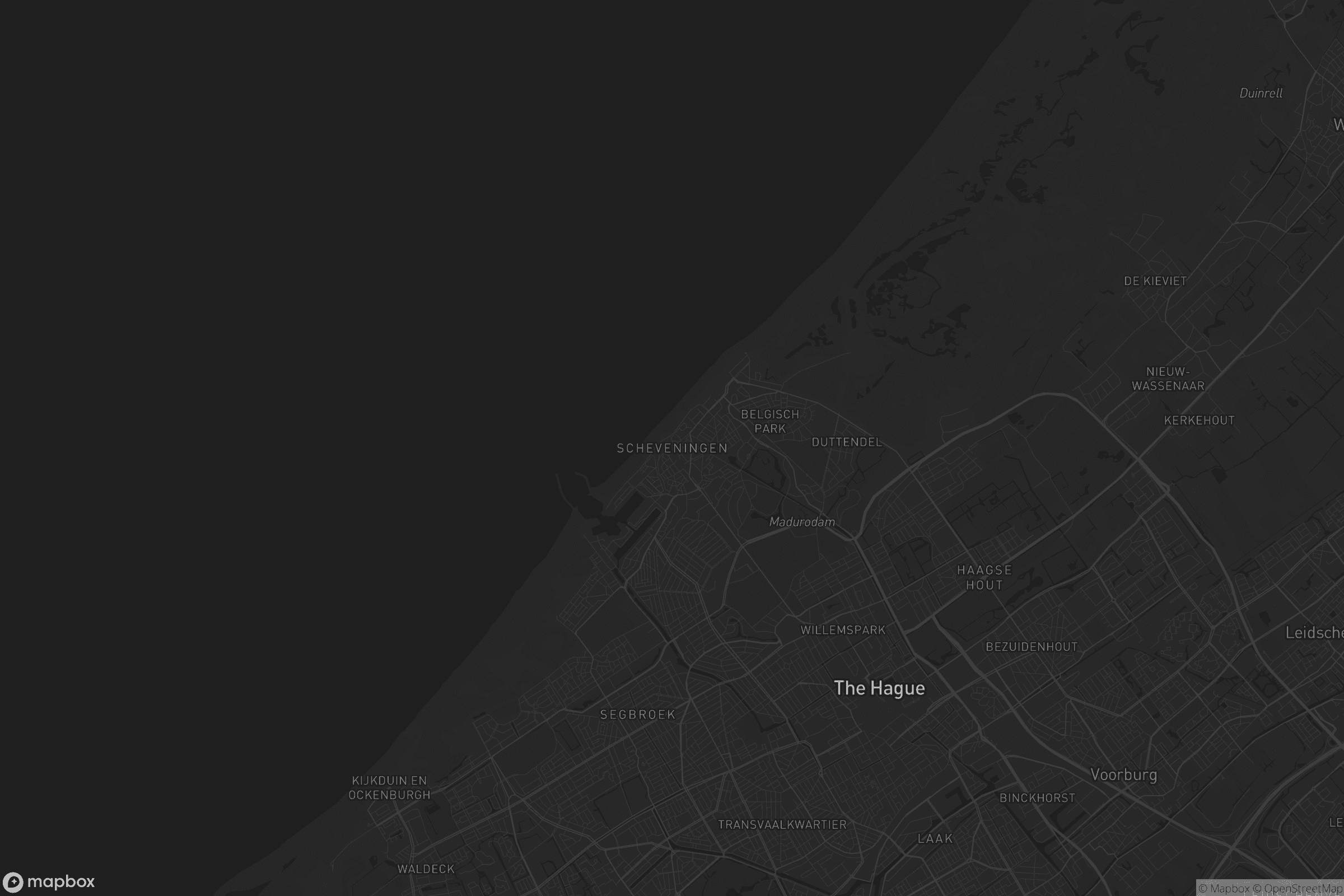 Kaart van Scheveningen