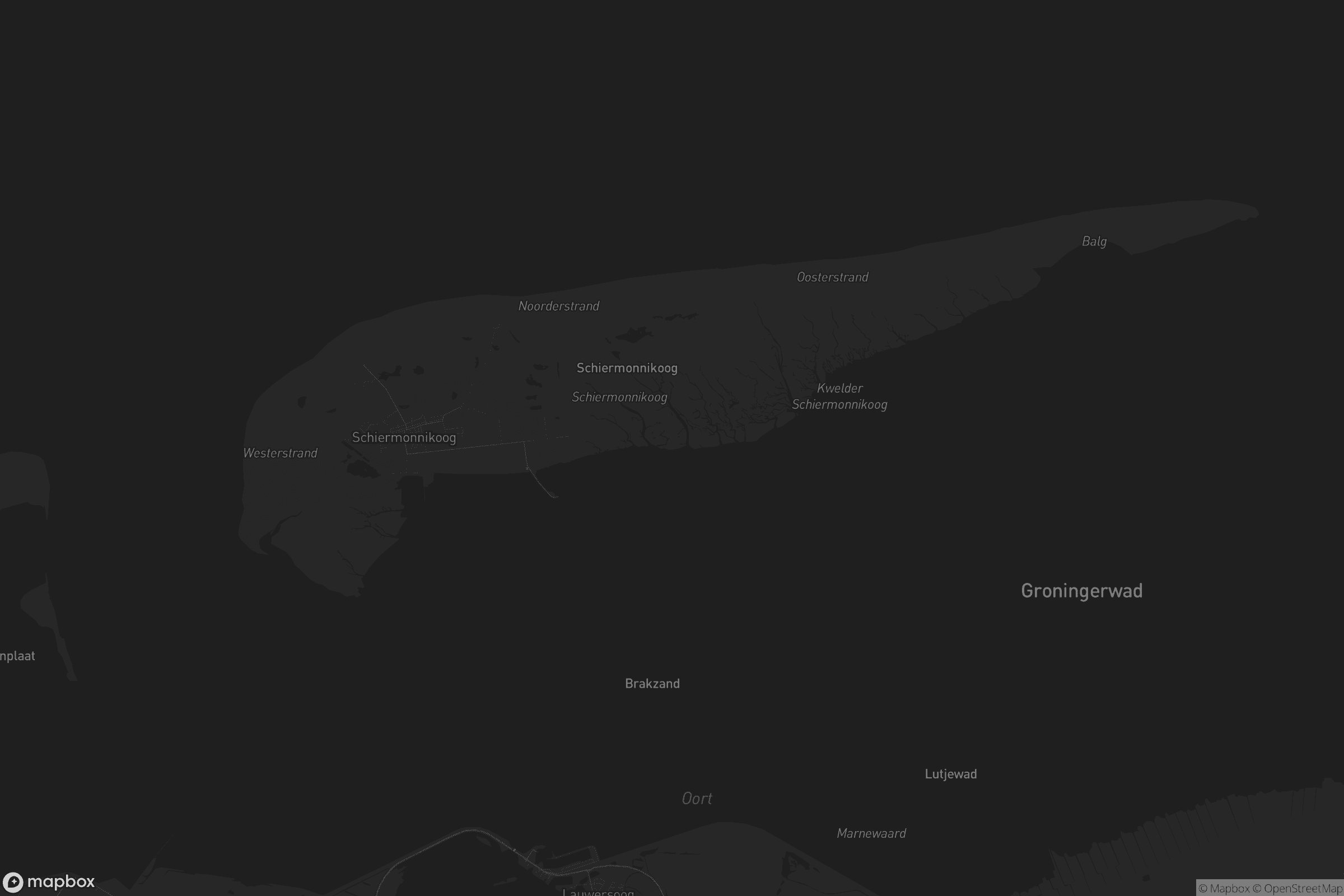 Kaart van Schiermonnikoog