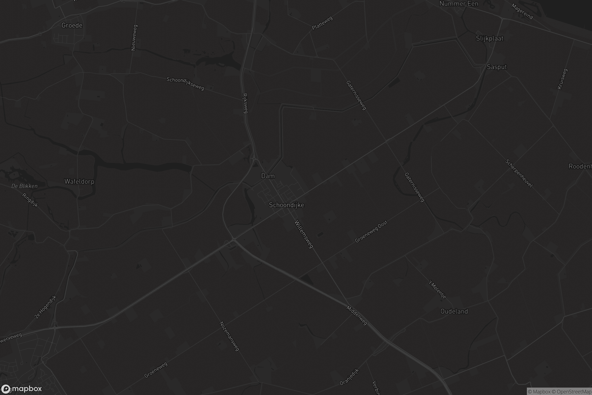 Kaart van Schoondijke