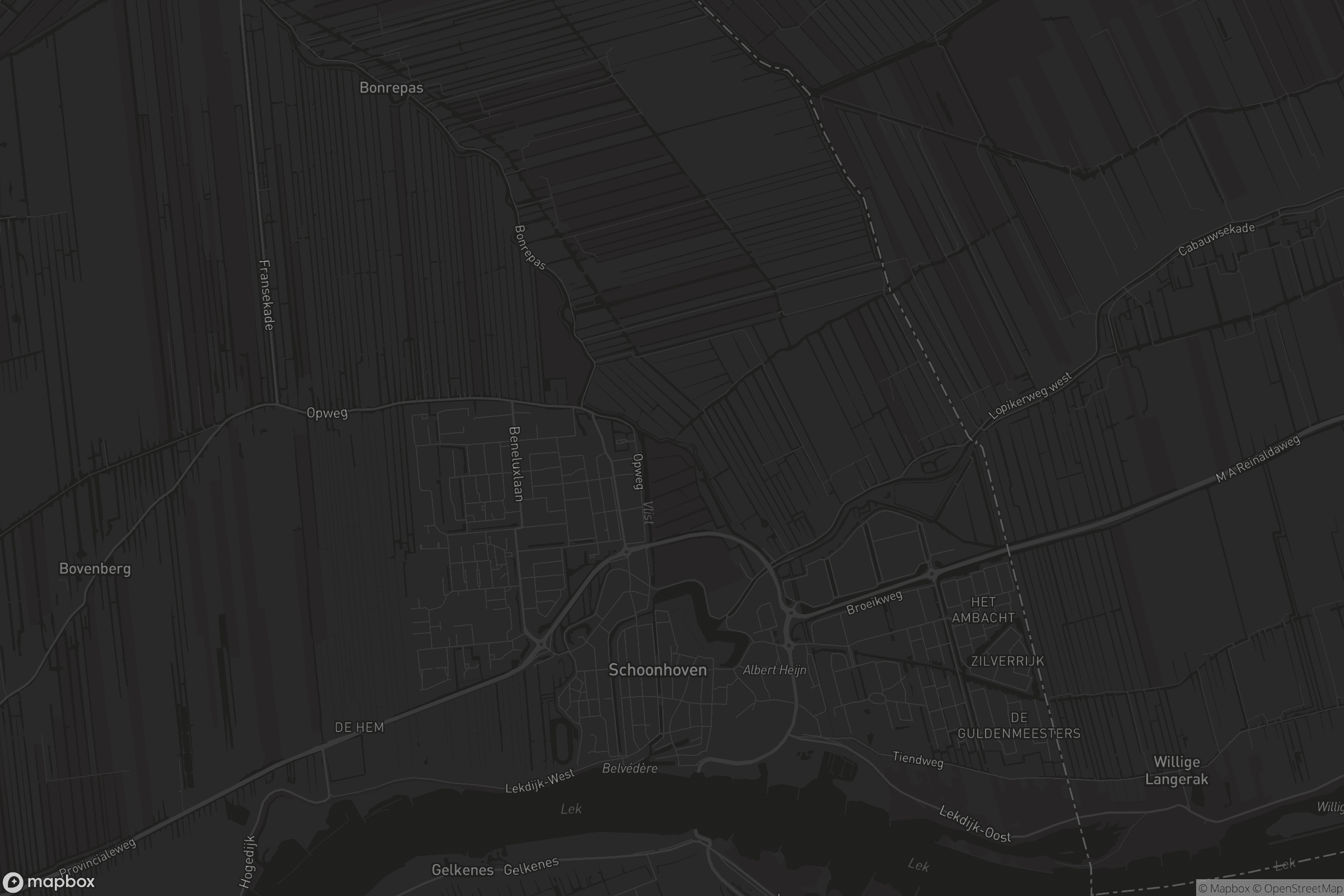 Kaart van Schoonhoven