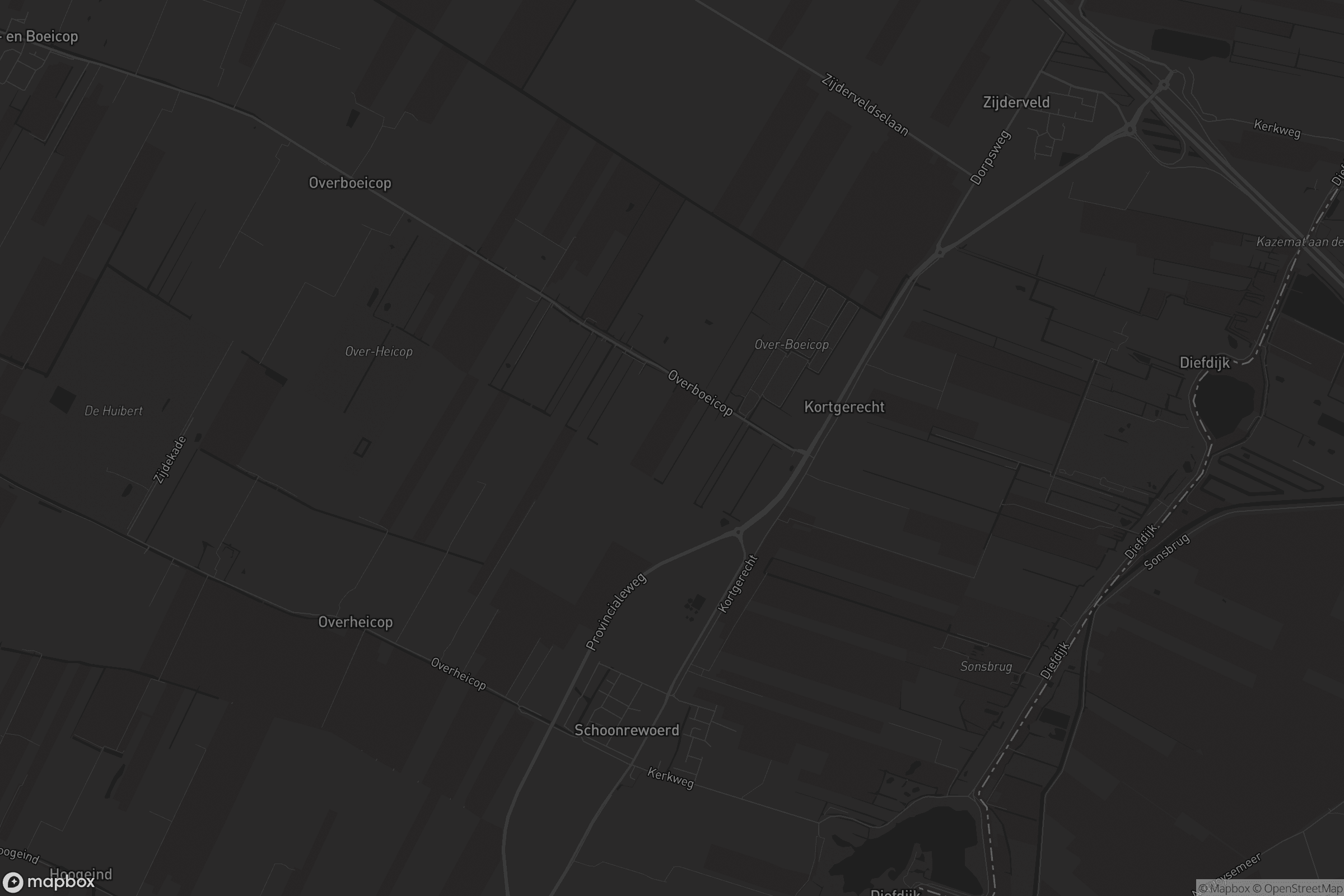 Kaart van Schoonrewoerd