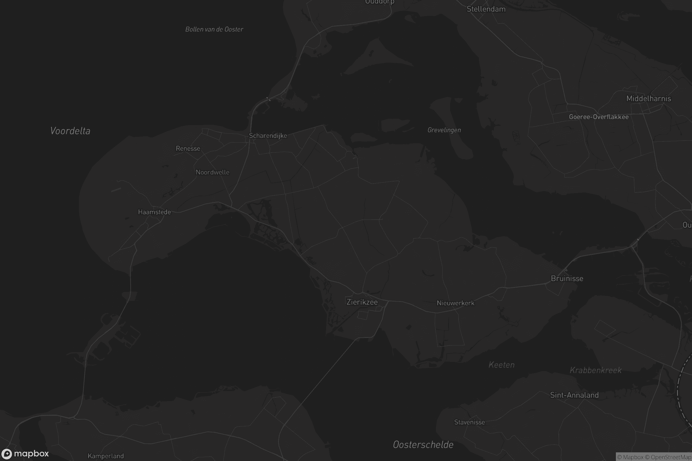 Kaart van Schouwen-Duiveland