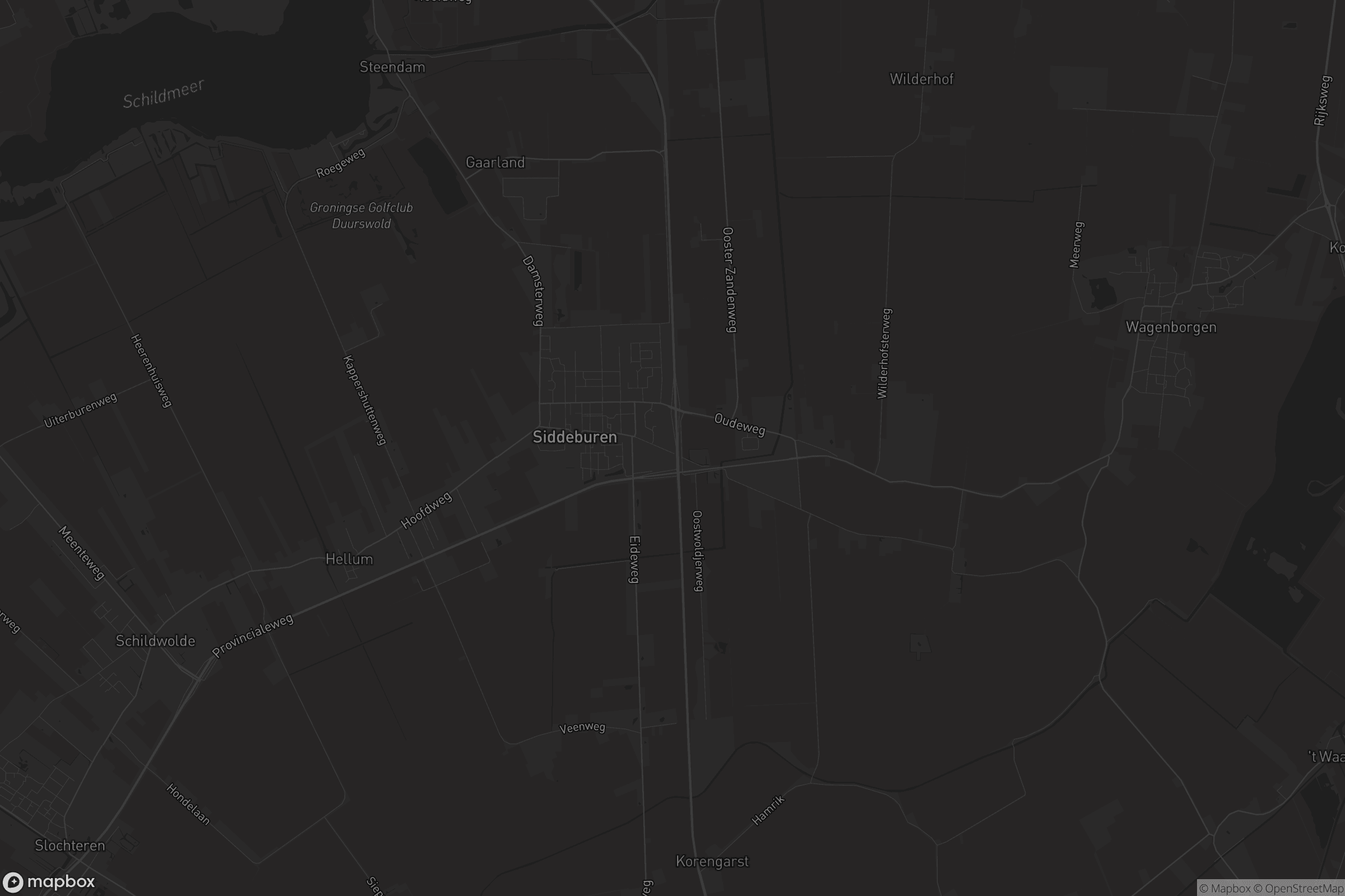 Kaart van Siddeburen