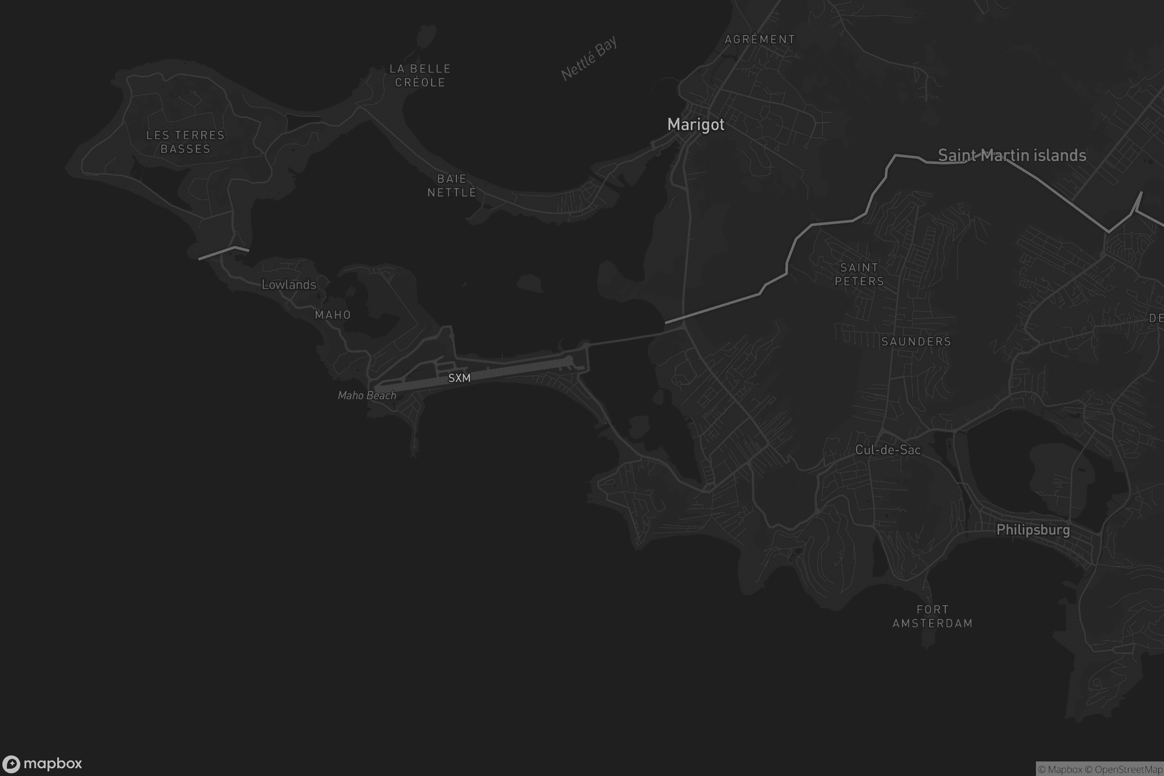 Kaart van Simpson Bay