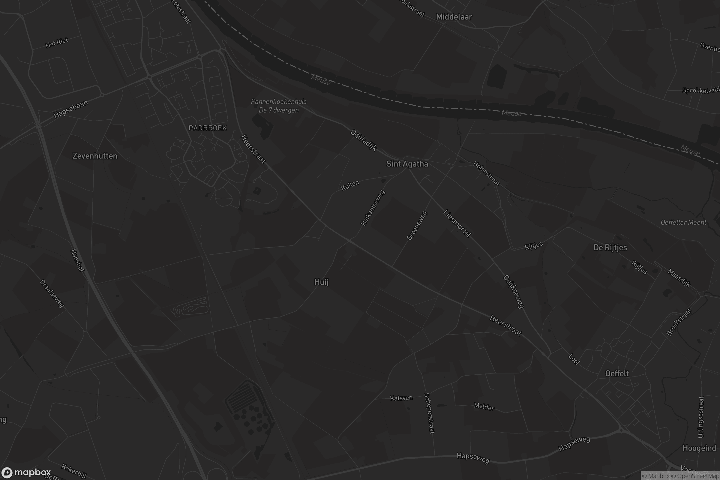 Kaart van Sint Agatha