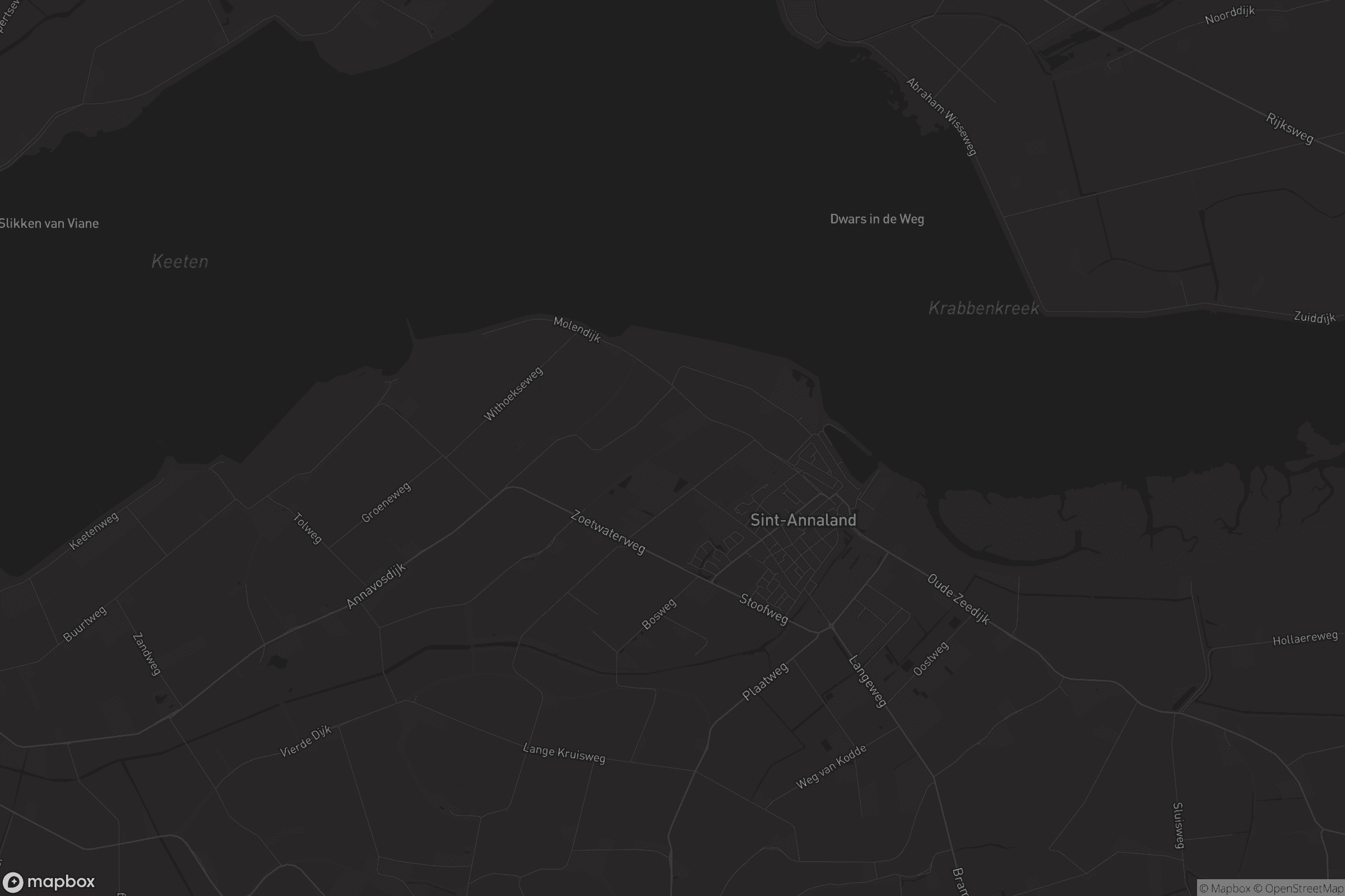 Kaart van Sint-Annaland