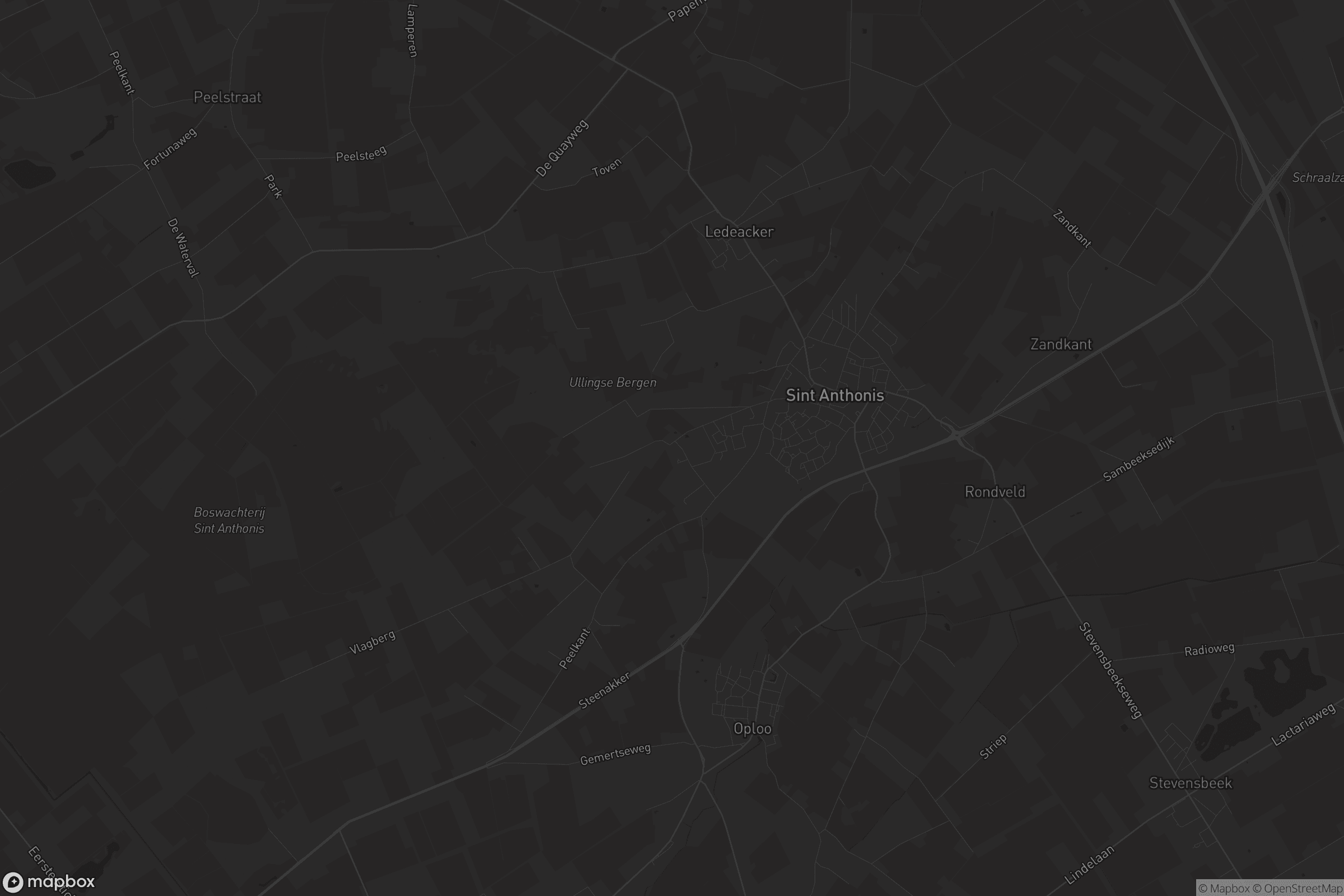 Kaart van Sint Anthonis