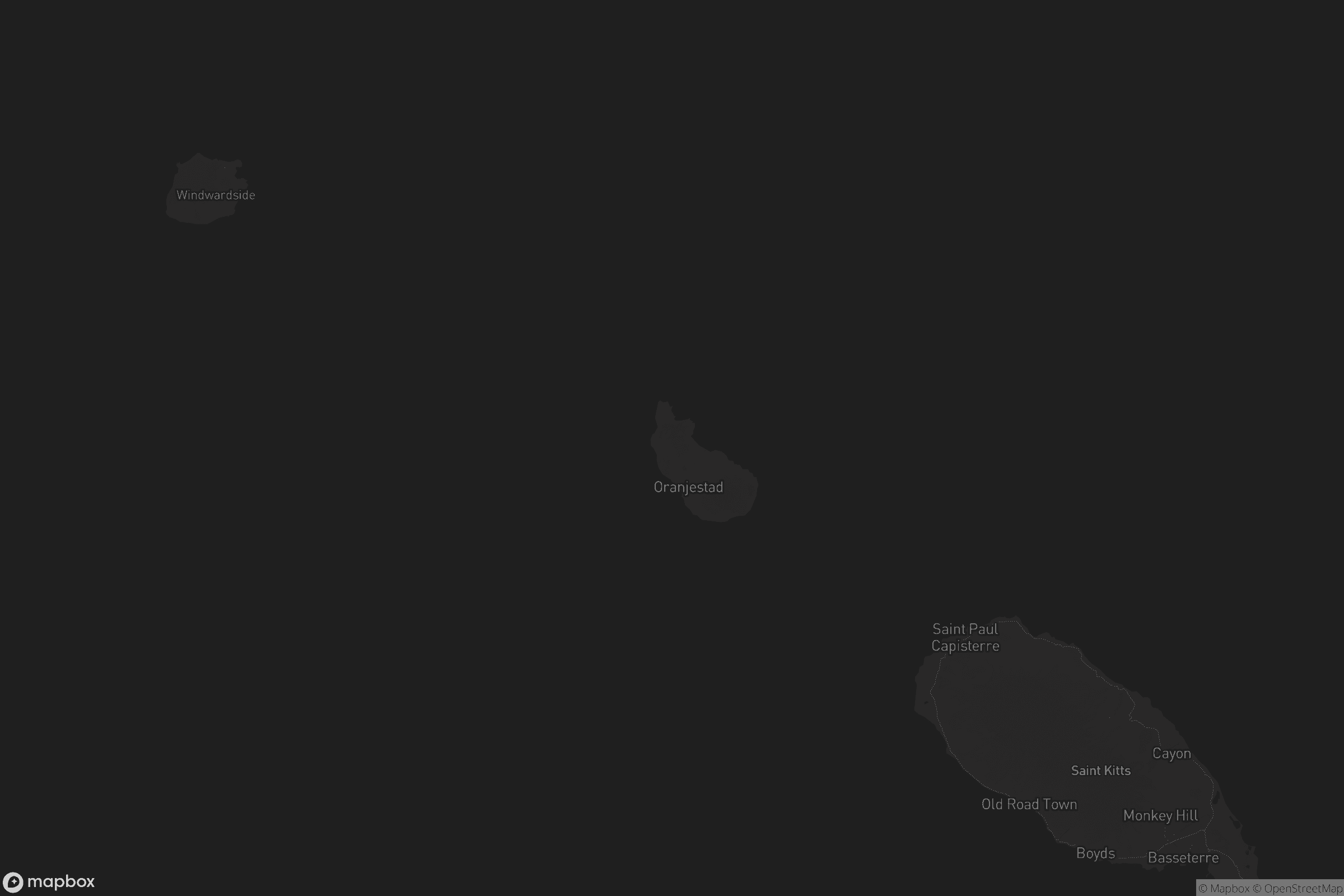 Kaart van Sint Eustatius