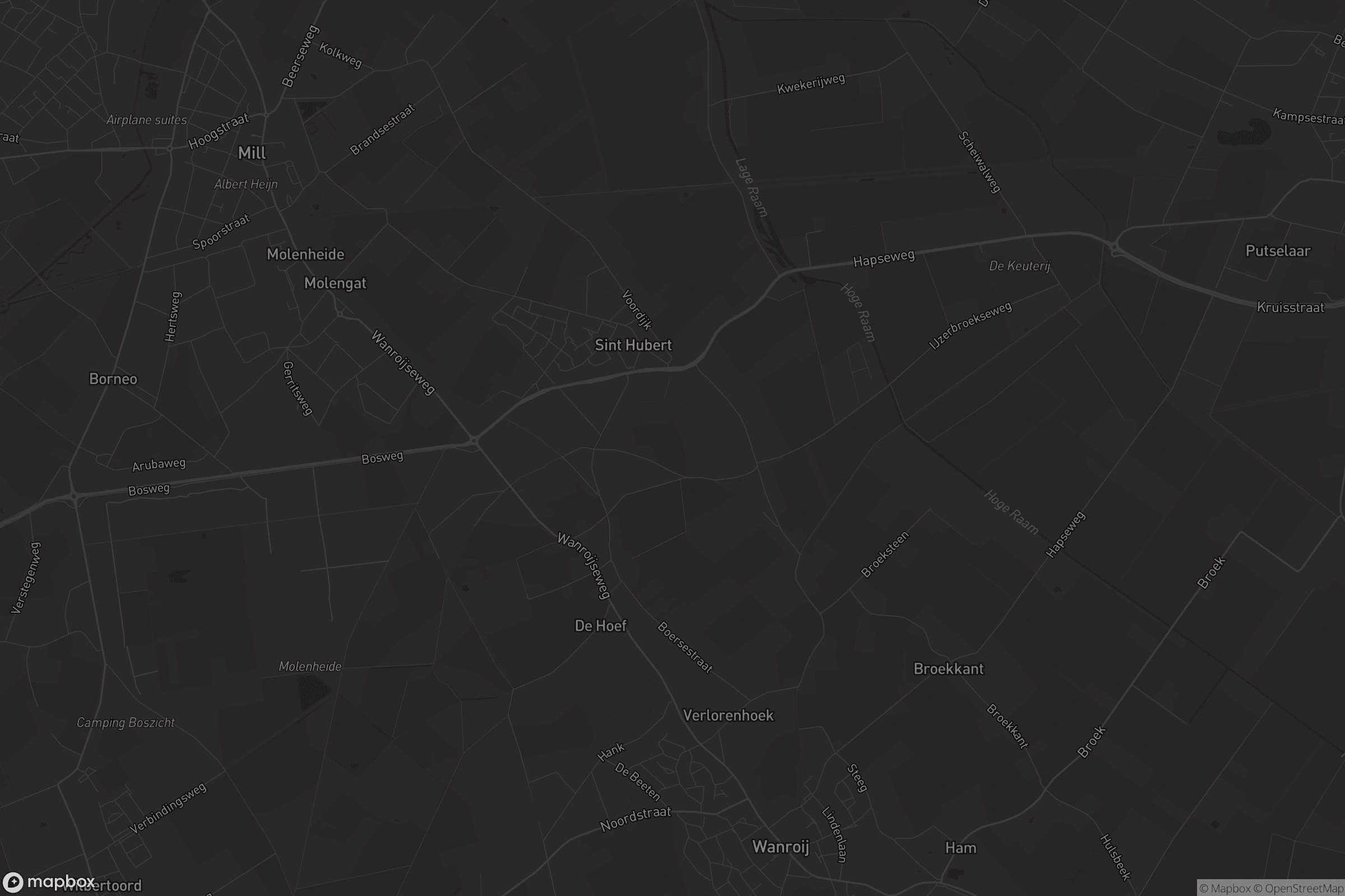 Kaart van Sint Hubert