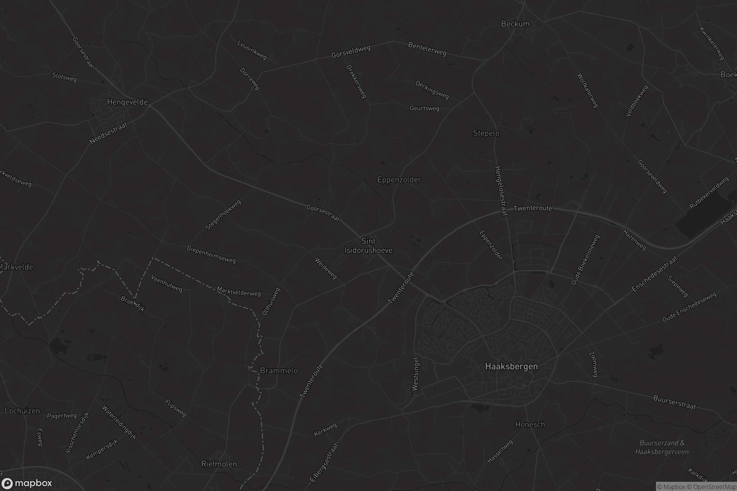 Kaart van Sint Isidorushoeve