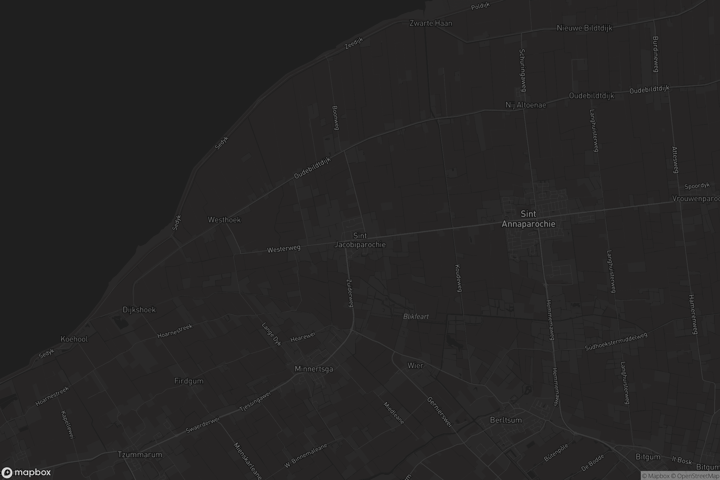 Kaart van Sint-Jacobiparochie