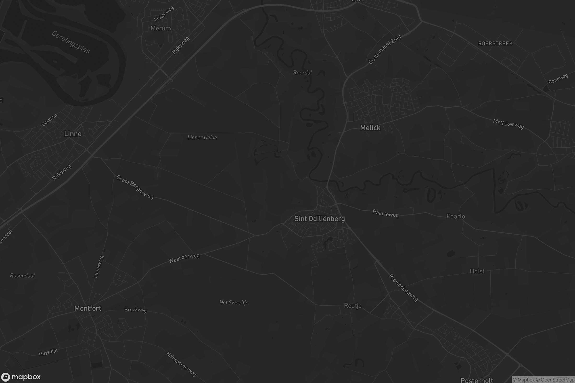 Kaart van Sint Odiliënberg