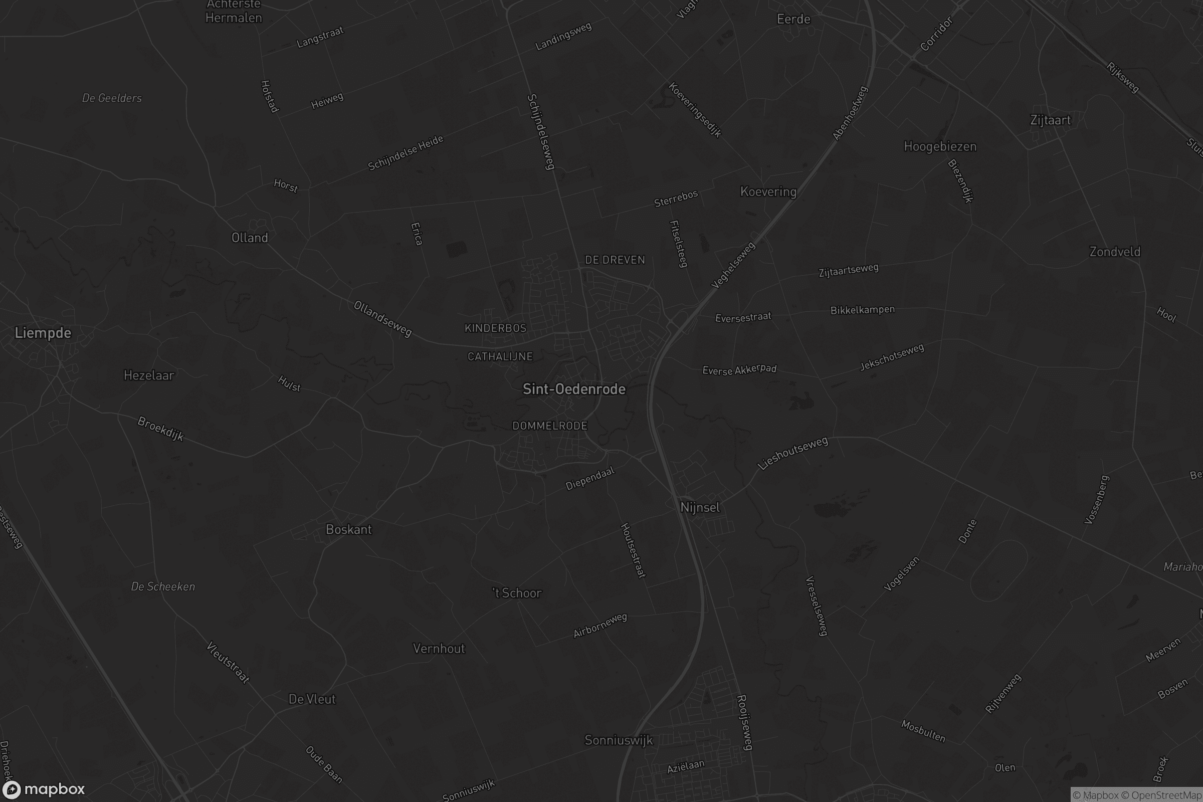 Kaart van Sint-Oedenrode