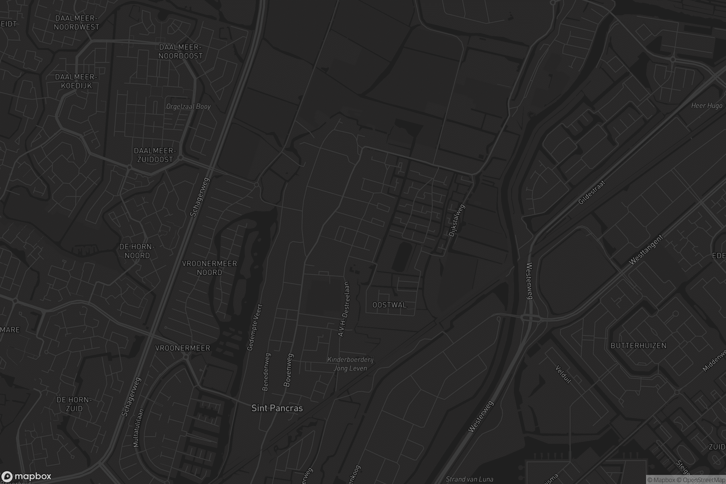 Kaart van Sint Pancras