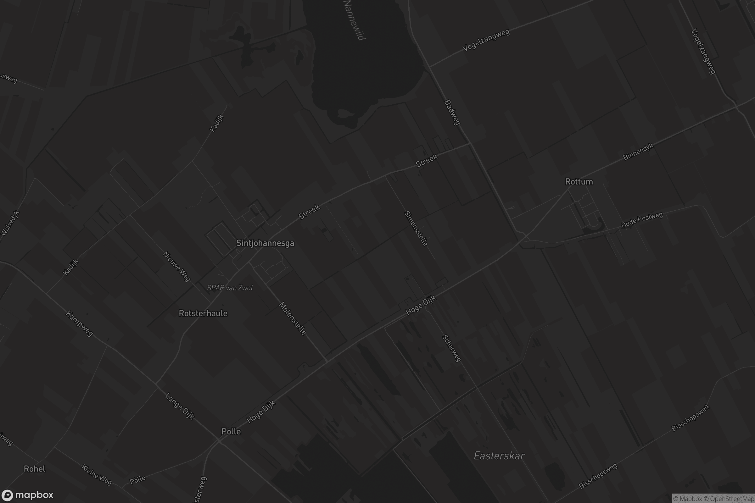 Kaart van Sintjohannesga