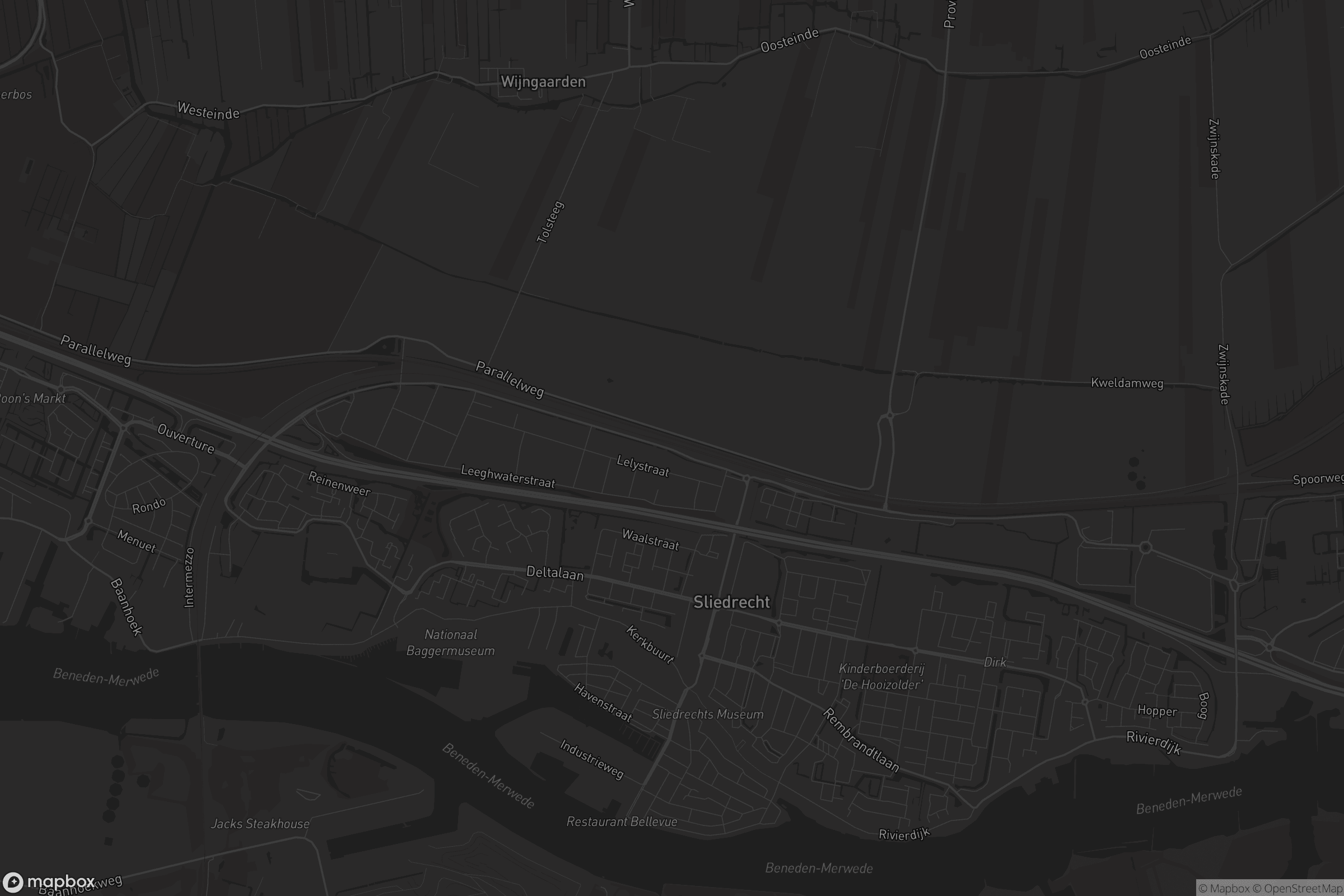 Kaart van Sliedrecht