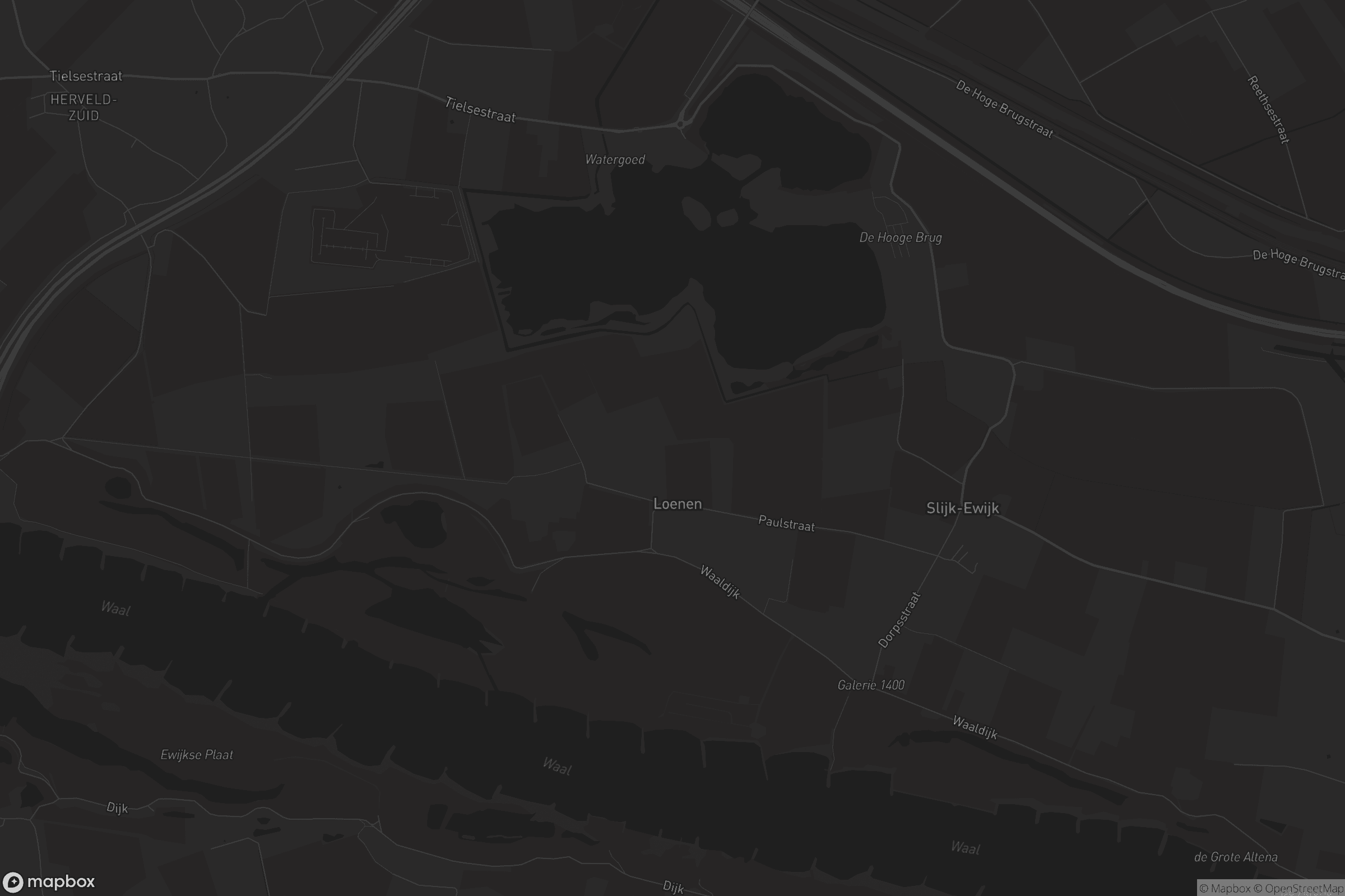 Kaart van Slijk-Ewijk