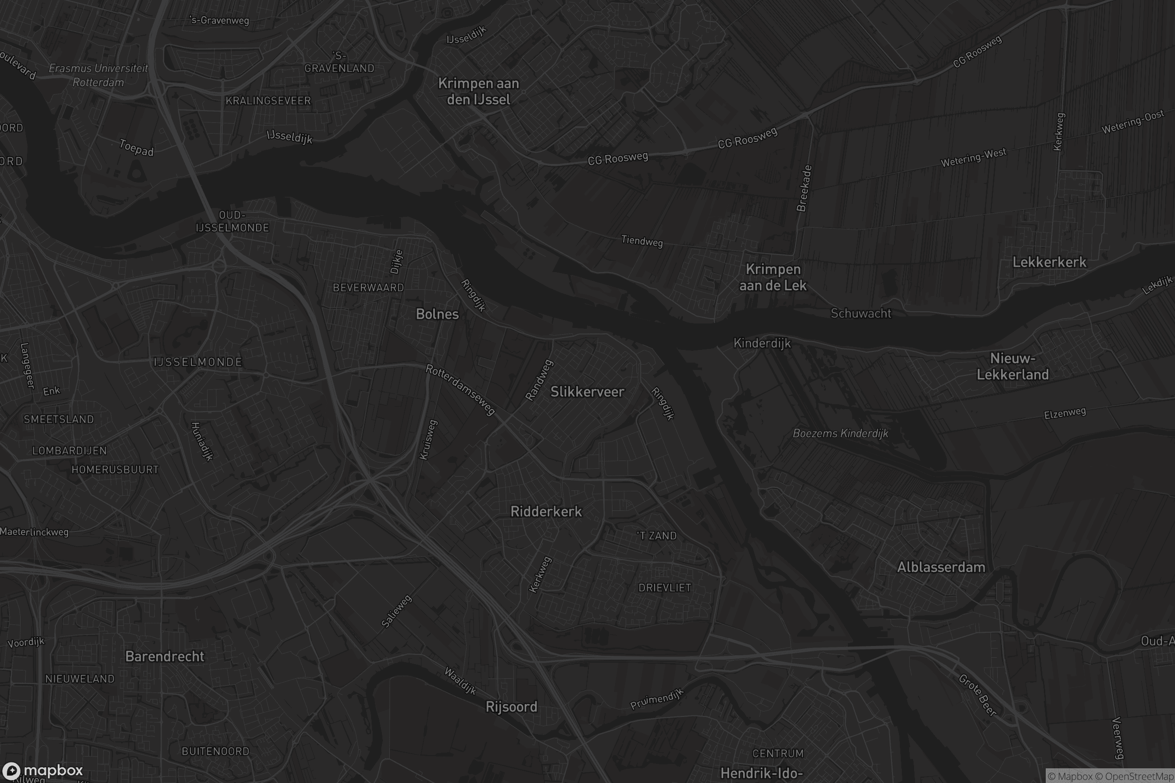 Kaart van Slikkerveer